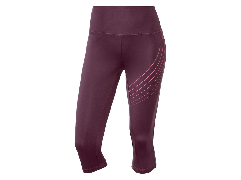 CRIVIT Dames capri sportlegging (XS (32/34), Lila)