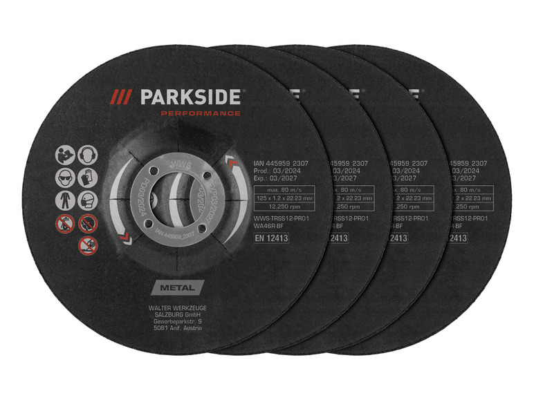 Ga naar volledige schermweergave: PARKSIDE PERFORMANCE® Accessoires voor haakse slijpers 125 mm - afbeelding 3