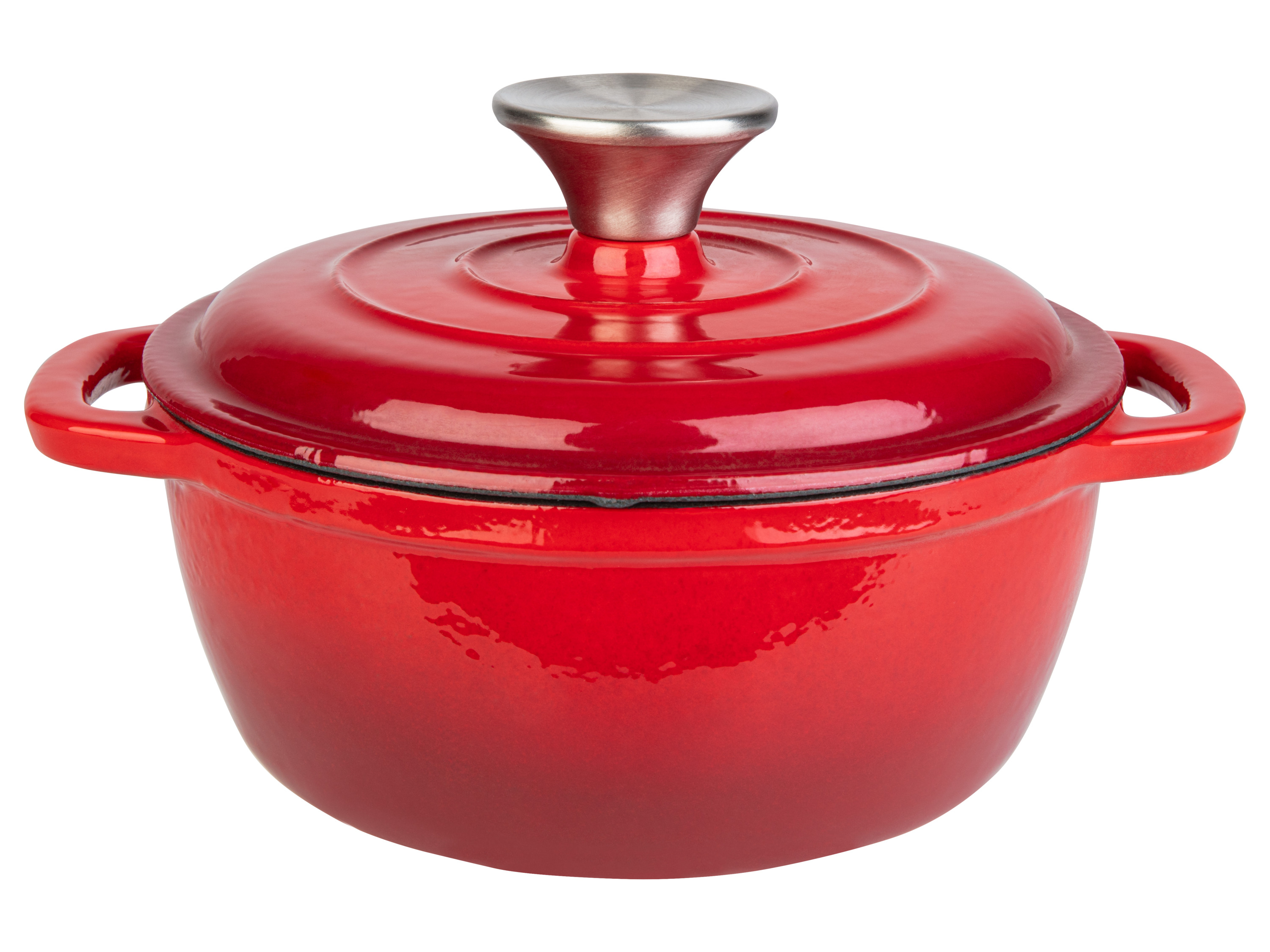 LIVARNO home Gietijzeren pan Ø 16,5 cm (Rood)