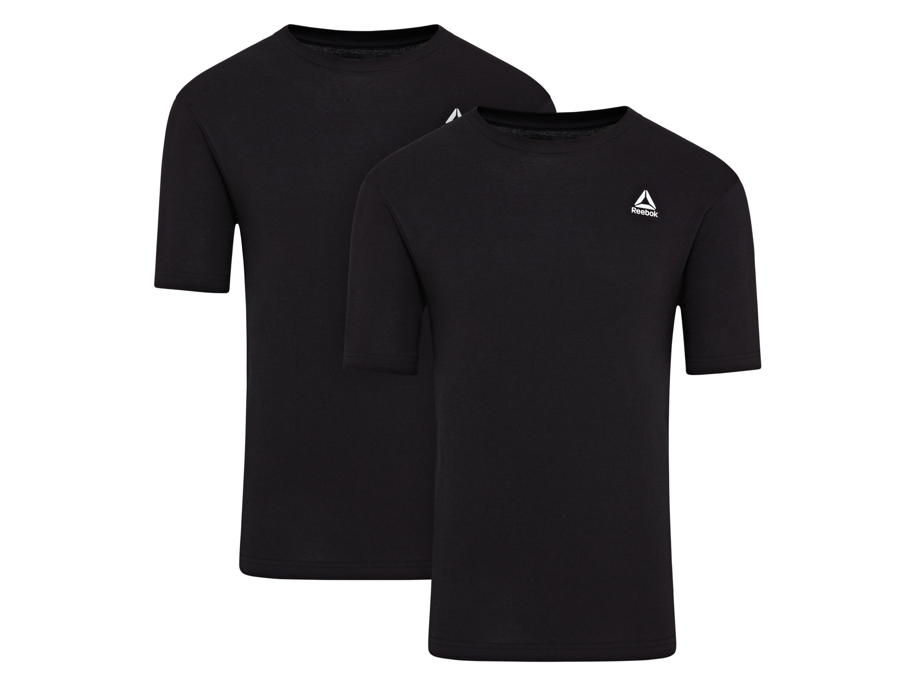 Reebok 2 stuks heren T-shirts (Zwart, M)