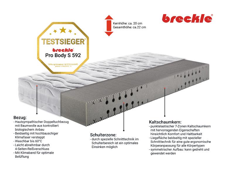 Ga naar volledige schermweergave: Breckle 7-zones koudschuimmatras PRO BODY - afbeelding 5