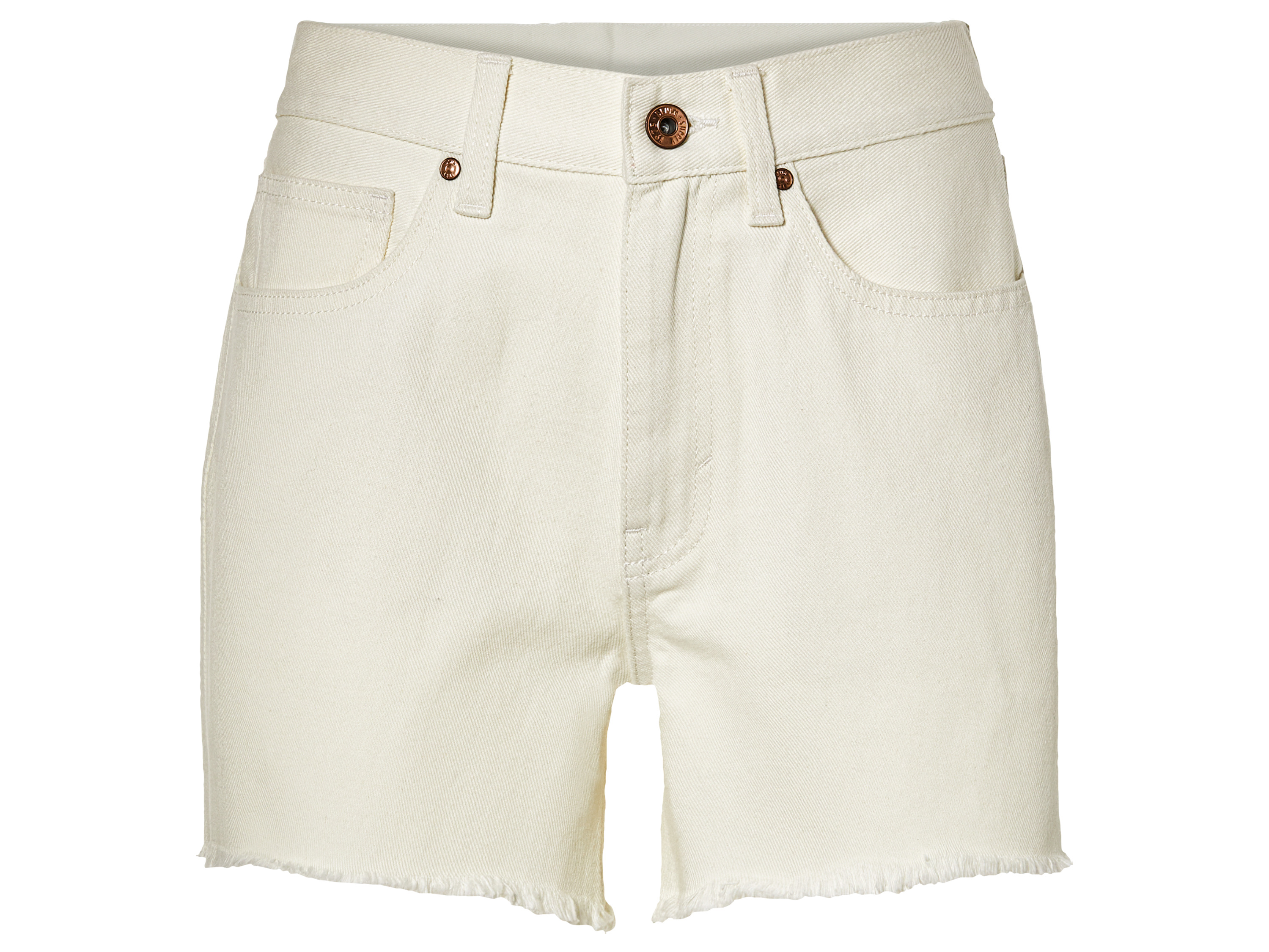 esmara Dames jeansshort (36, Wit)