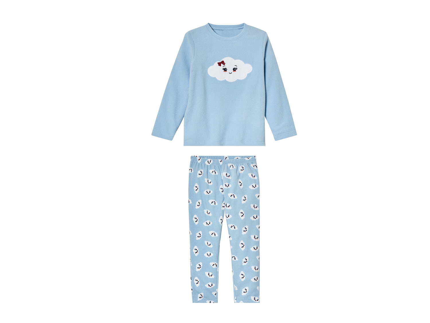 lupilu Meisjes fleece pyjama (110/116, Blauw)