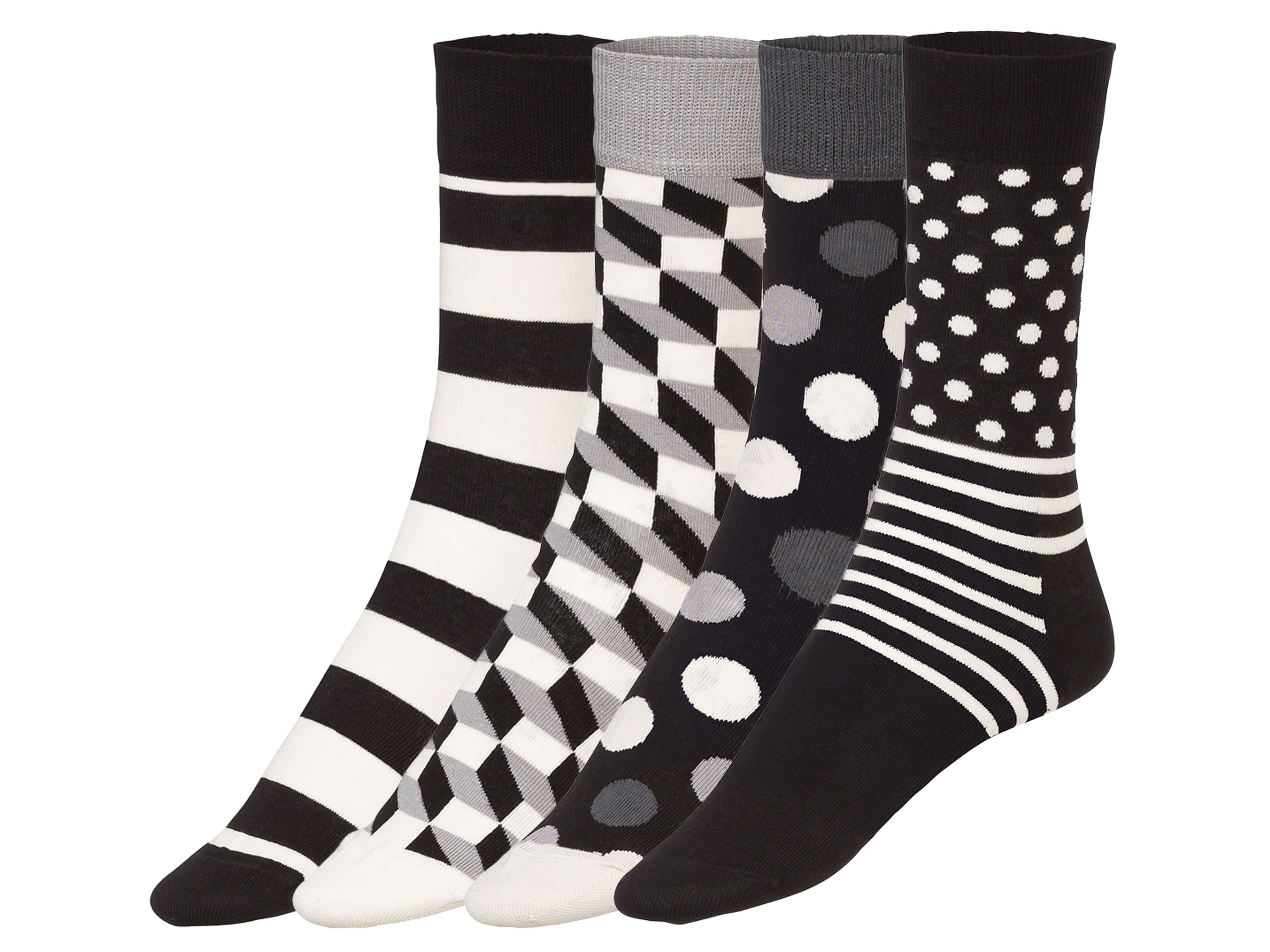 Socks 4pack Gift Set Black & White