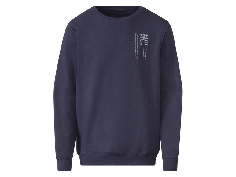 Heren sweatshirt (M (48/50), Donkerblauw)