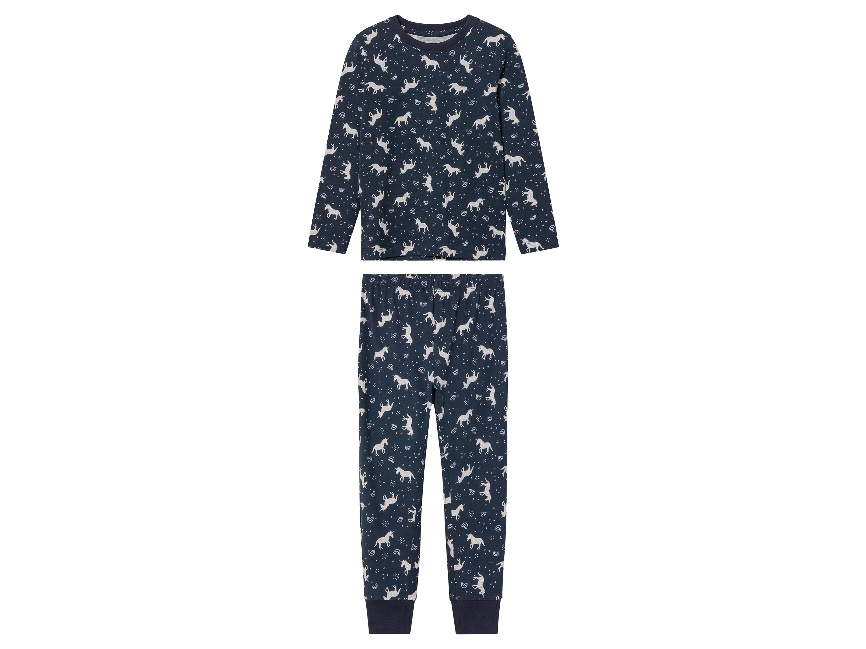 lupilu Kinderpyjama (122/128, Marineblauw)