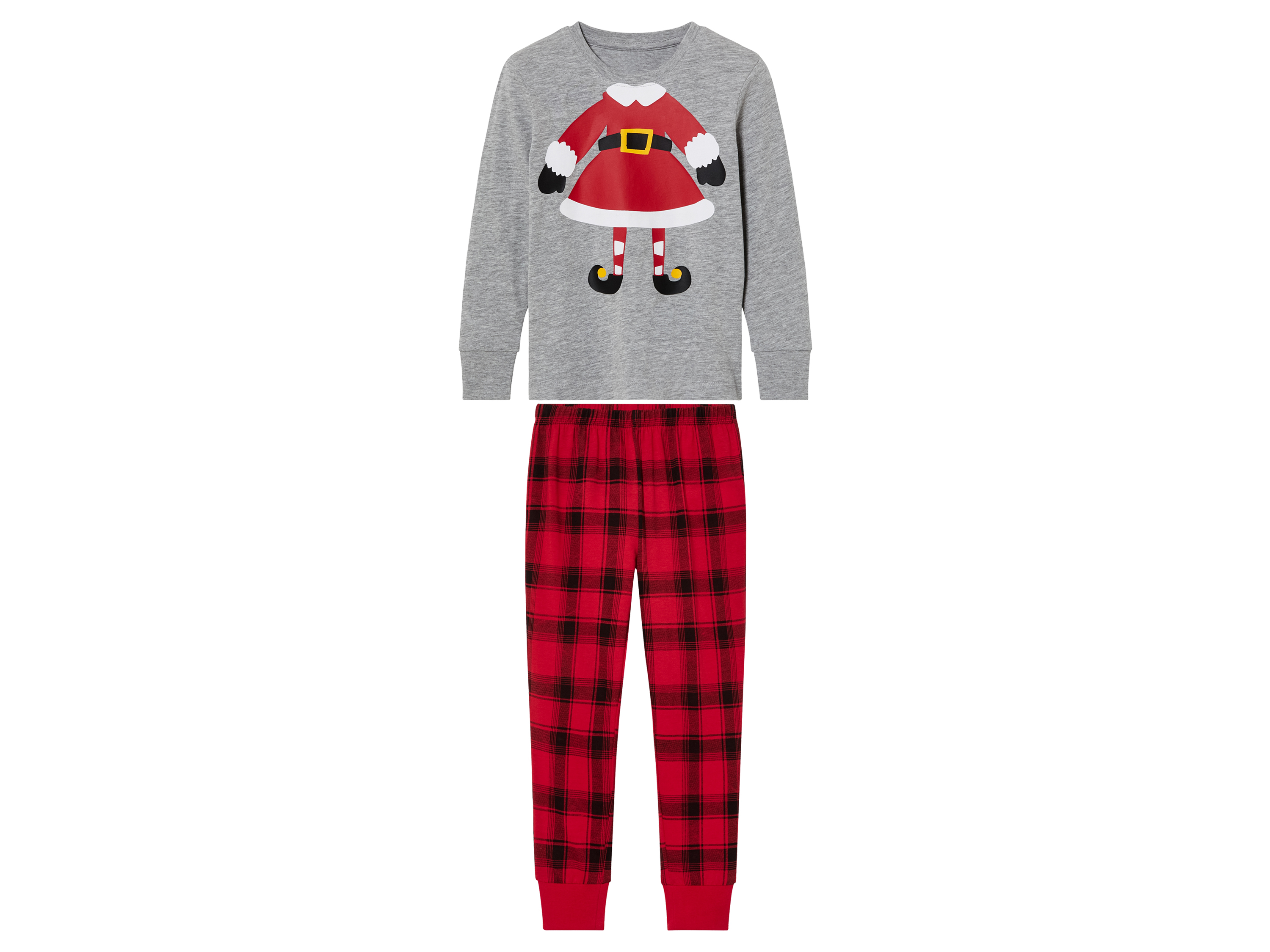 lupilu Kerstpyjama voor kinderen (98 - 104, Grijs)