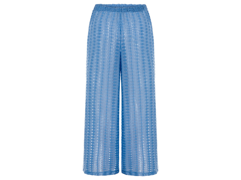 esmara Dames wide-leg broek (S (36/38), Blauw)