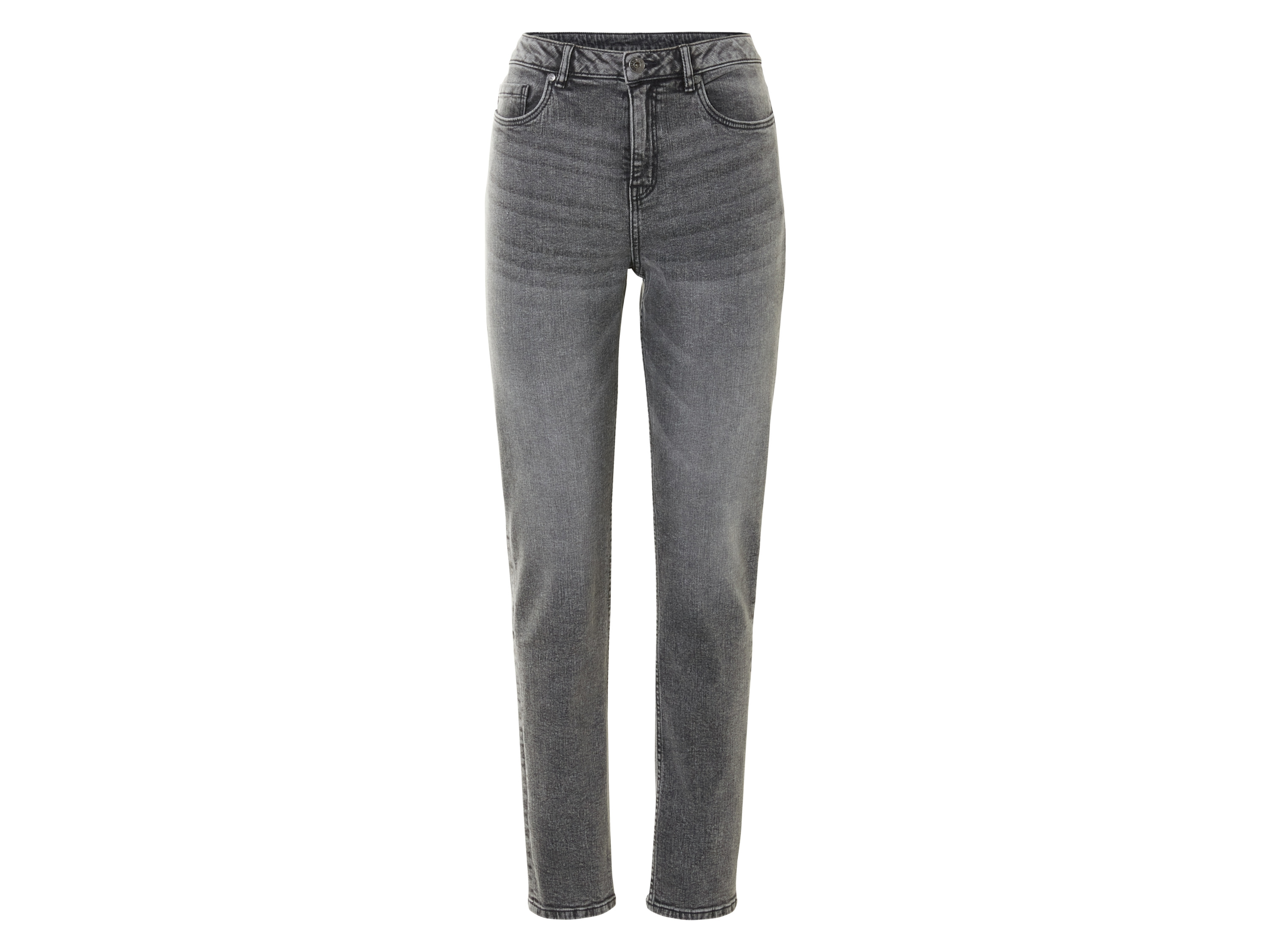 esmara Damen jeans - Straight Fit (grijs denim, 40 (normale lengte))