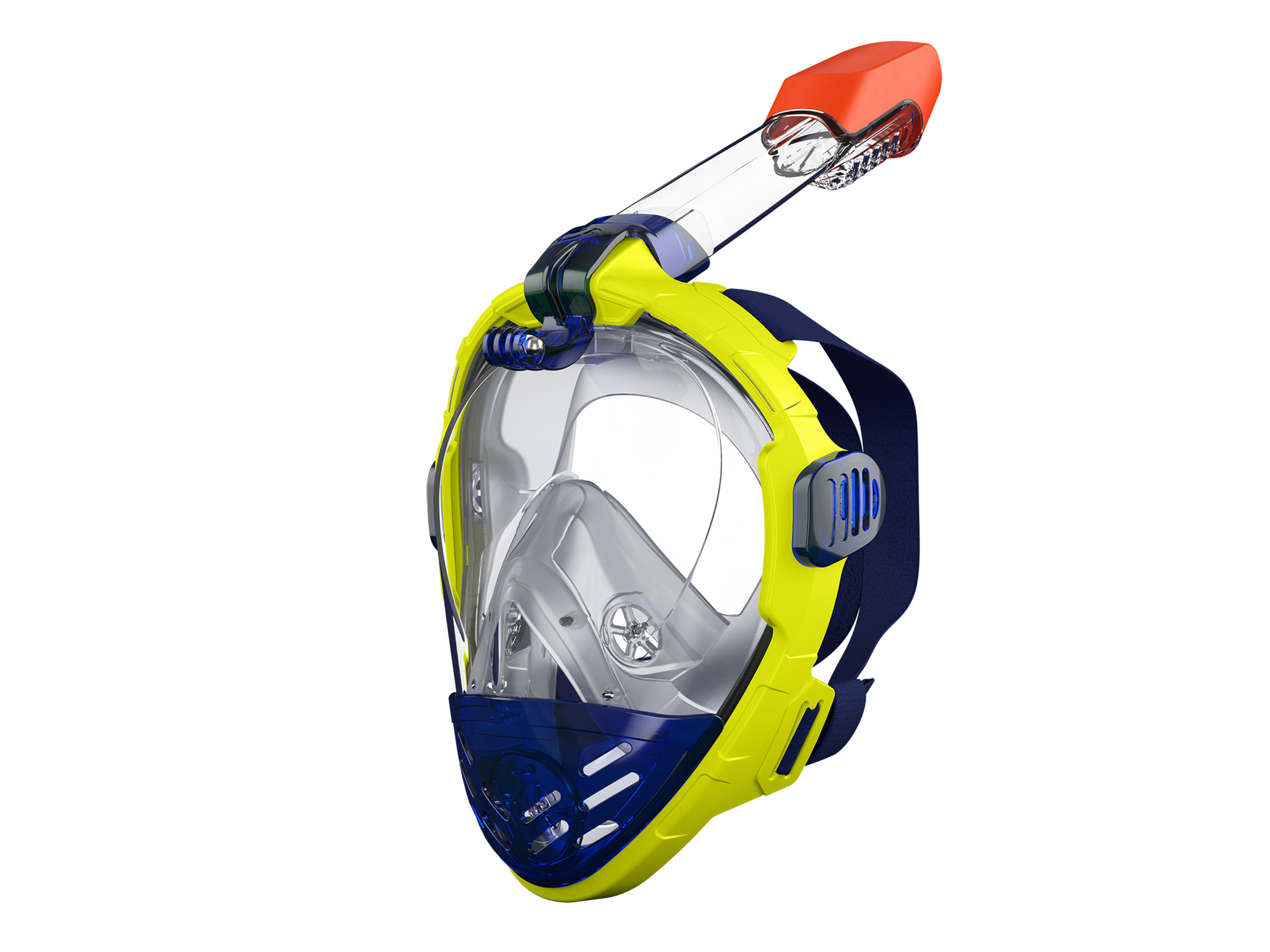CRIVIT Snorkelmasker (L/XL, Geel/blauw)