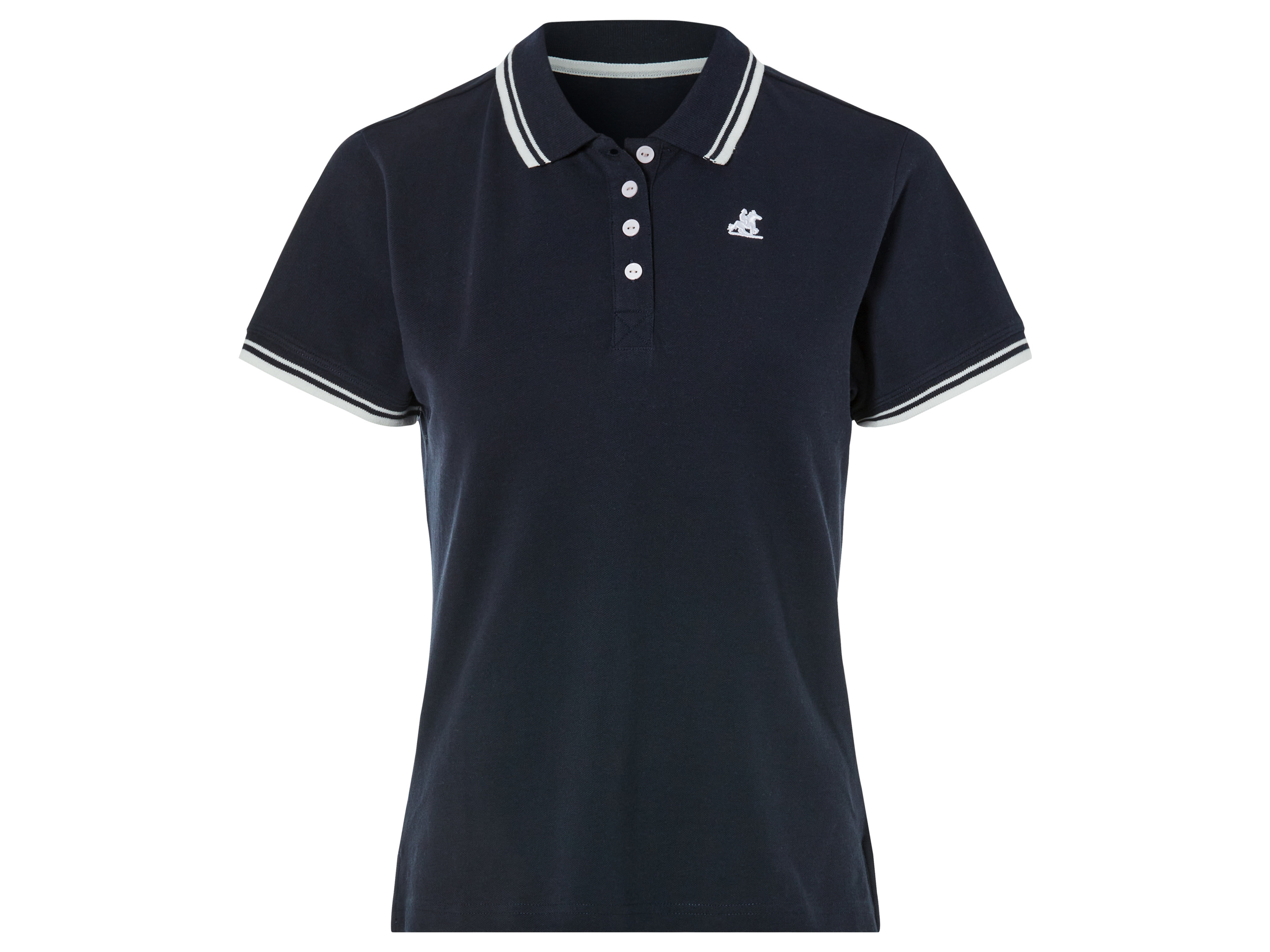 esmara Dames poloshirt (M (40/42), Marineblauw)