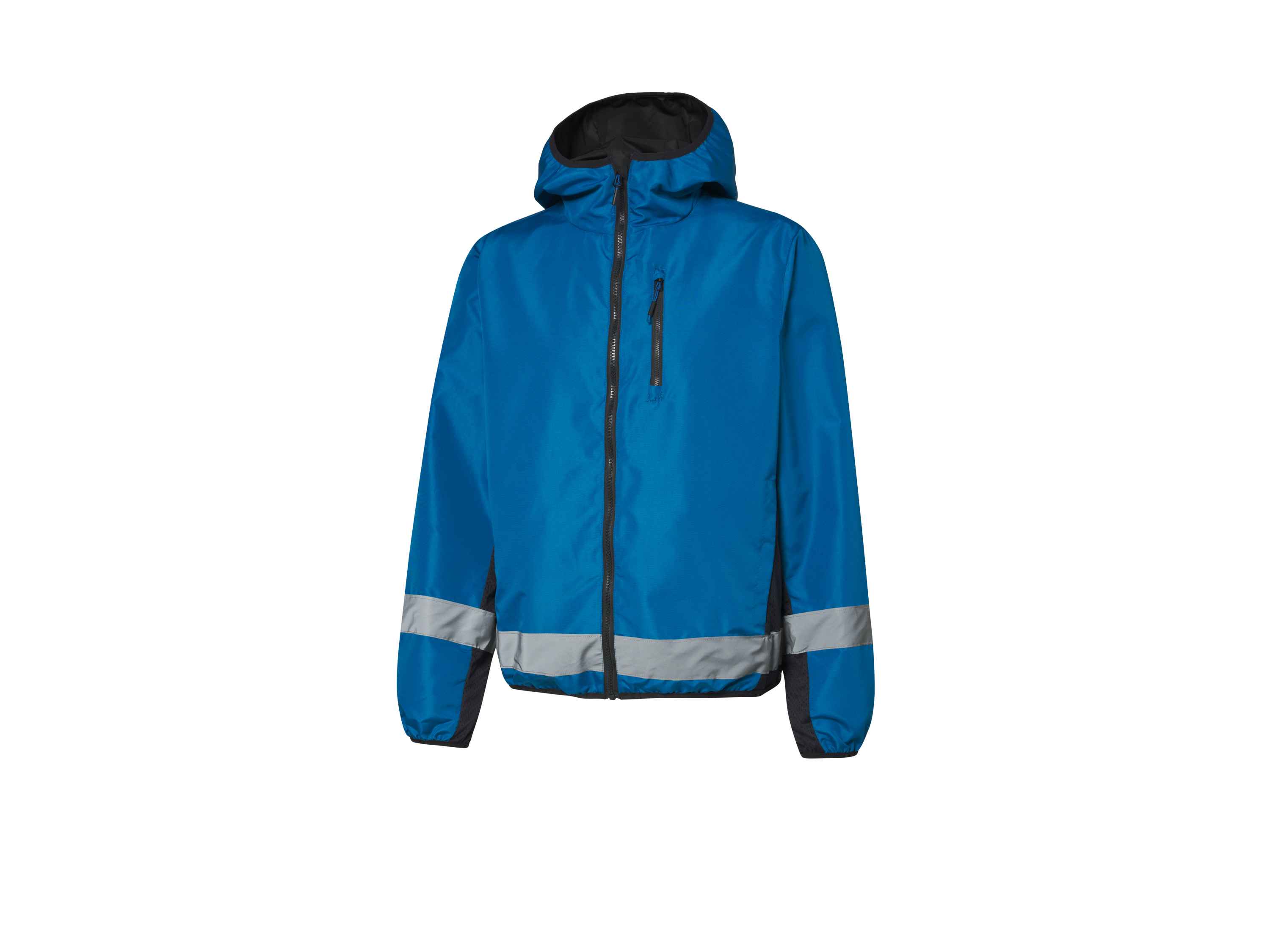 CRIVIT Heren fietsjas (blauw/zwart, M (48/50))