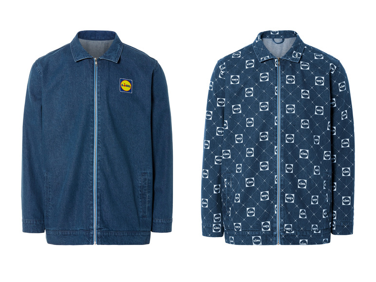 Ga naar volledige schermweergave: LIVERGY® Heren jeansjack met Lidl-print - afbeelding 1