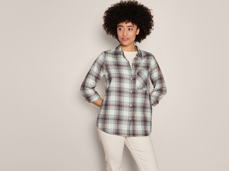 Ga naar volledige schermweergave: esmara® Flanel damesblouse - afbeelding 6