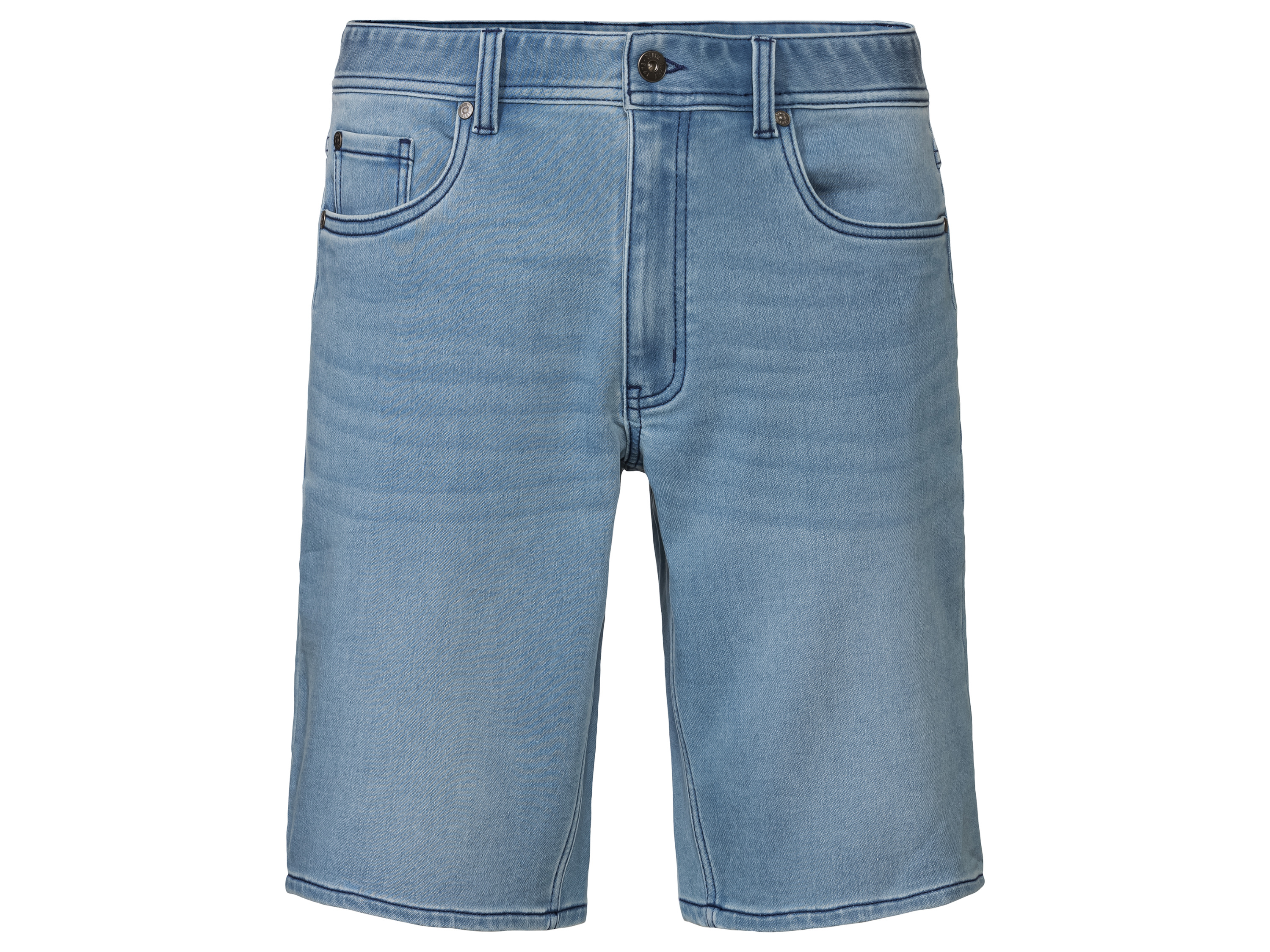 Heren sweatdenim bermuda (52, Lichtblauw)