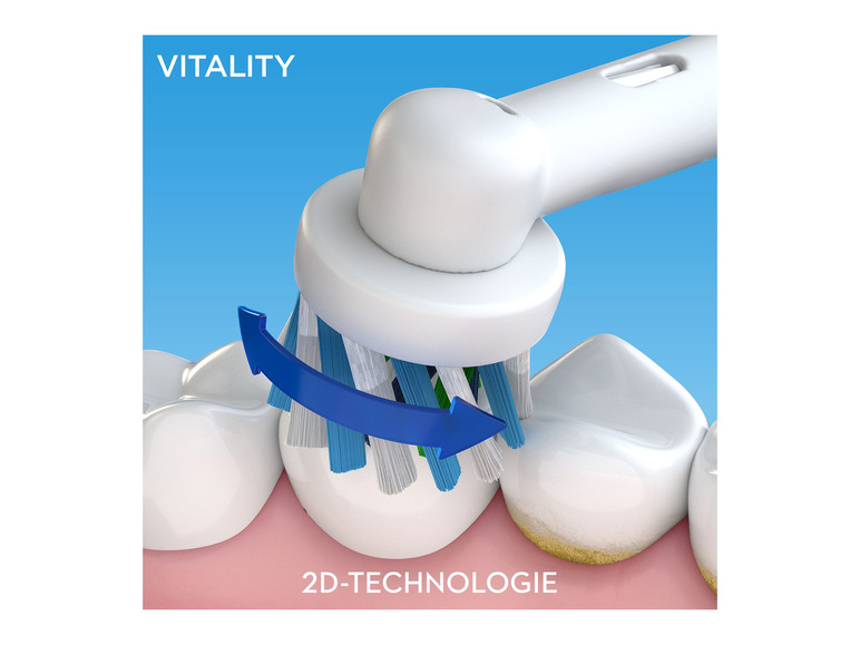 Ga naar volledige schermweergave: Oral-B CrossAction Elektrische tandenborstel Vitality100 - afbeelding 3