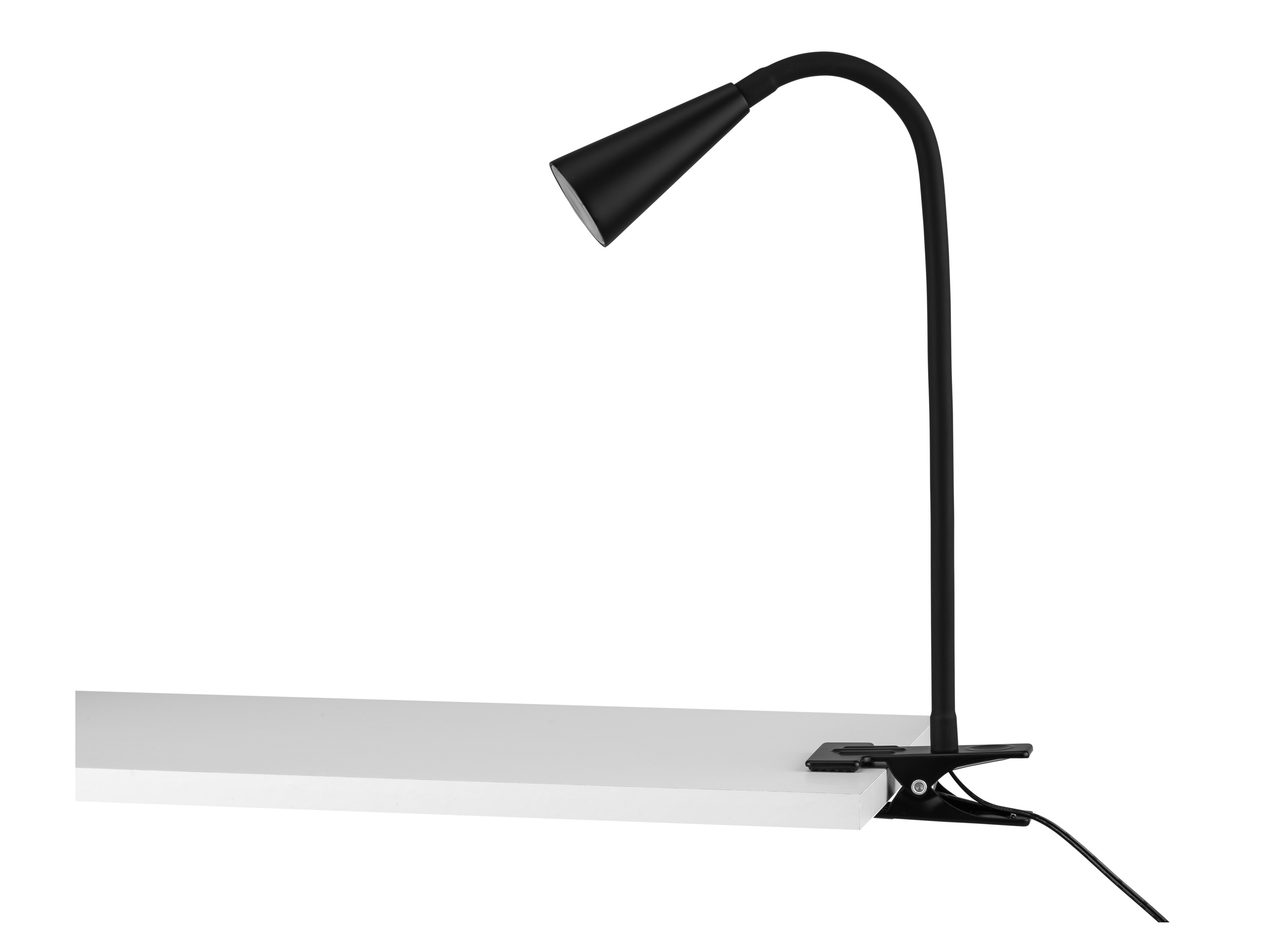 LIVARNO home LED-klemlamp met flexibele arm (Clip-lamp, Zwart)