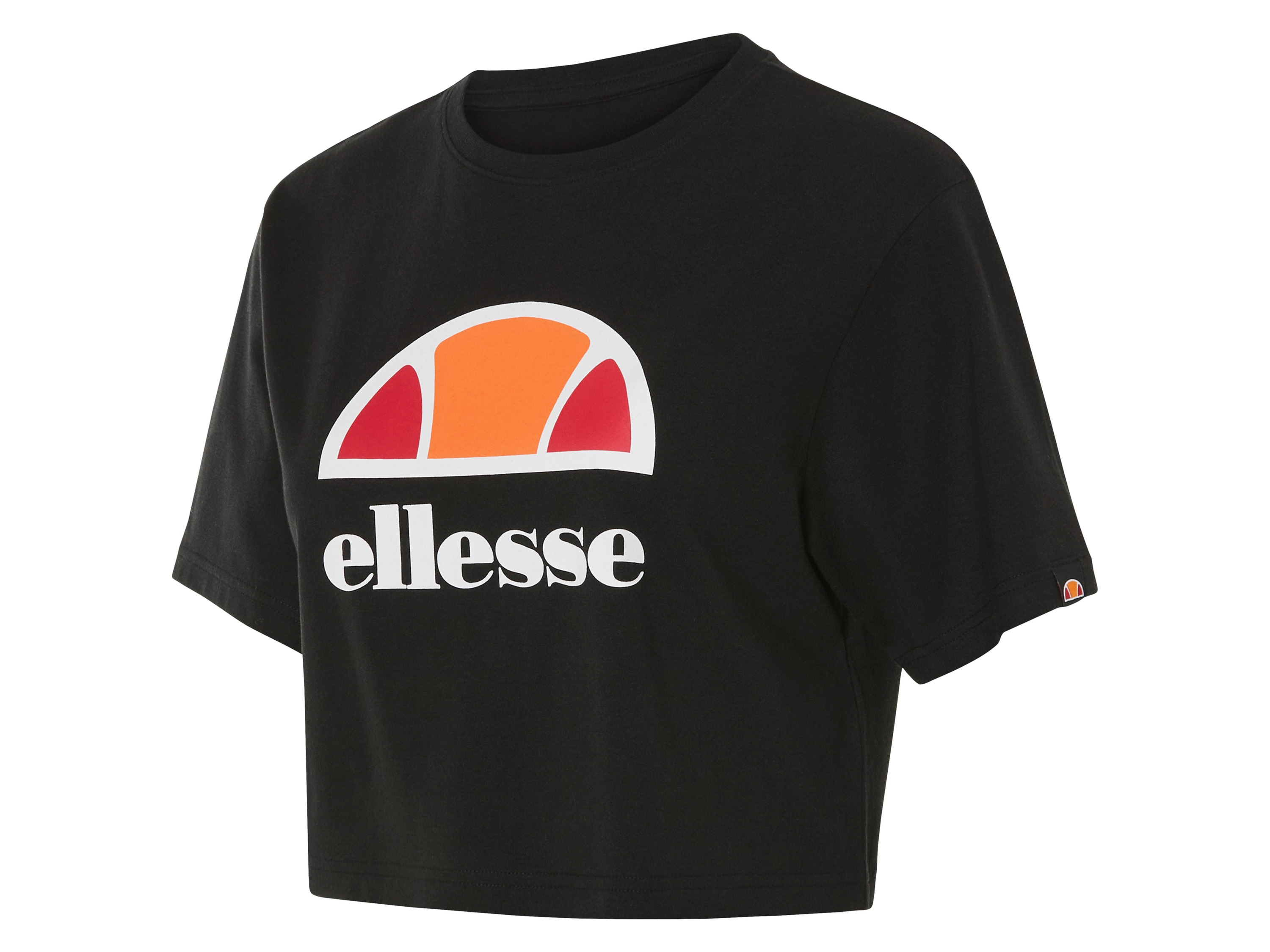 Ellesse Dames T-shirt of croptop (zwart (crop-top), L)