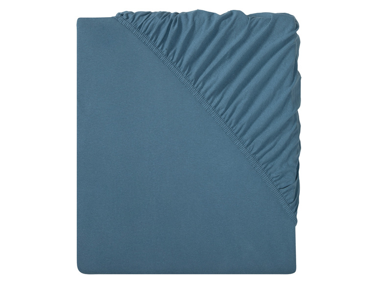 LIVARNO home Jersey hoeslaken 180-200 x 200 cm (Blauw)