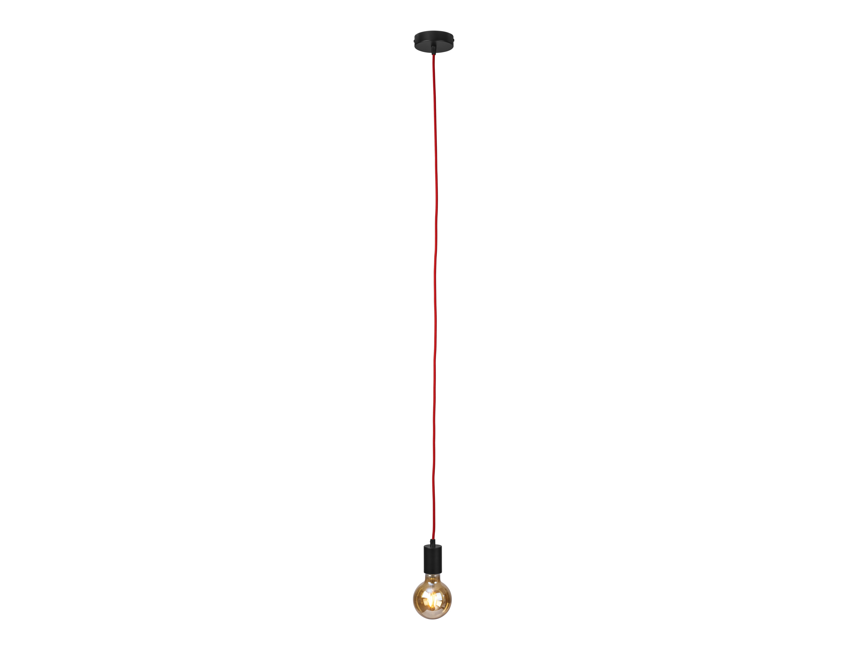 LIVARNO home LED-hanglamp (Zwart/rood)