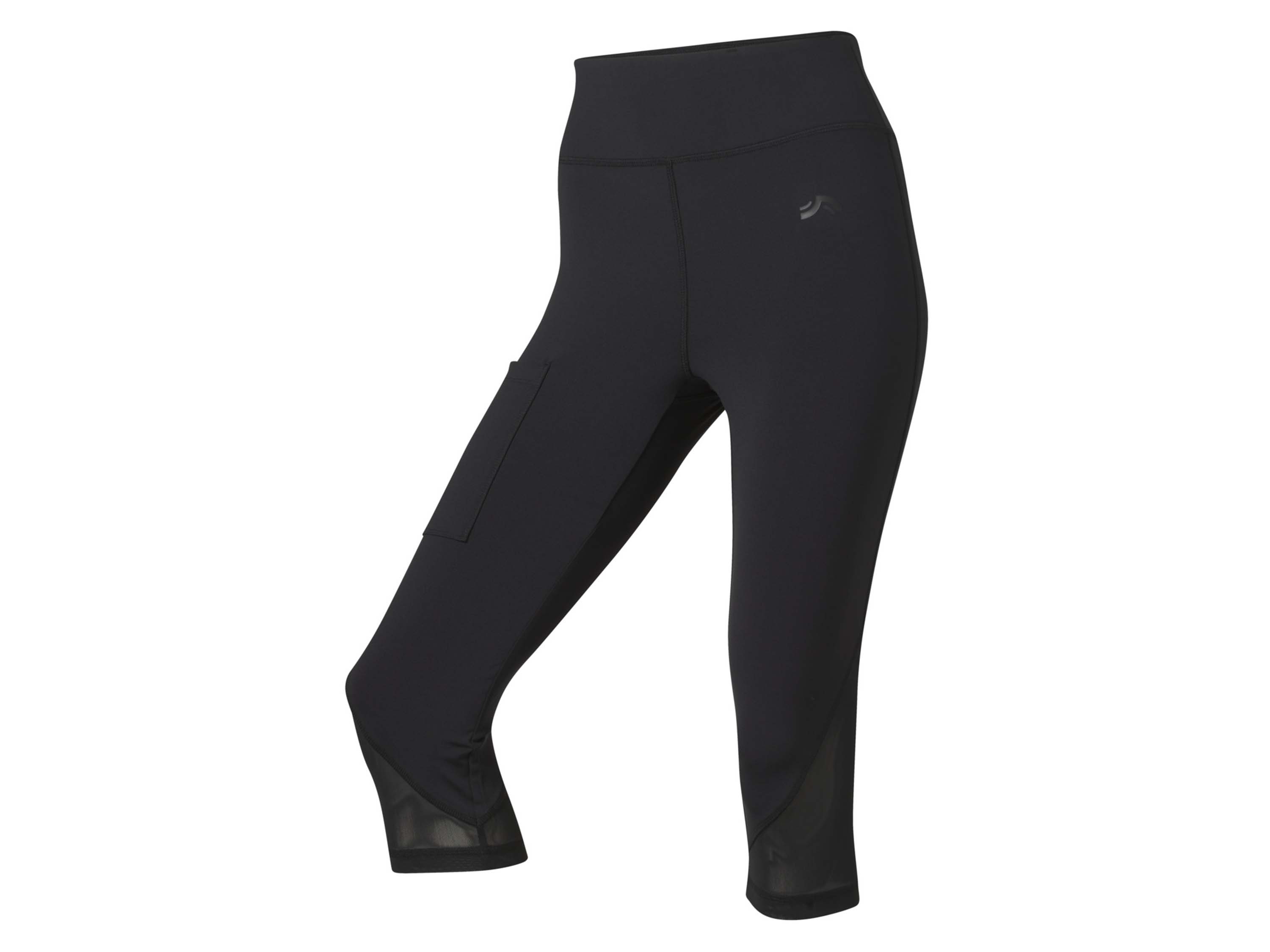 CRIVIT Dames sportlegging capri (M (40/42), Zwart)