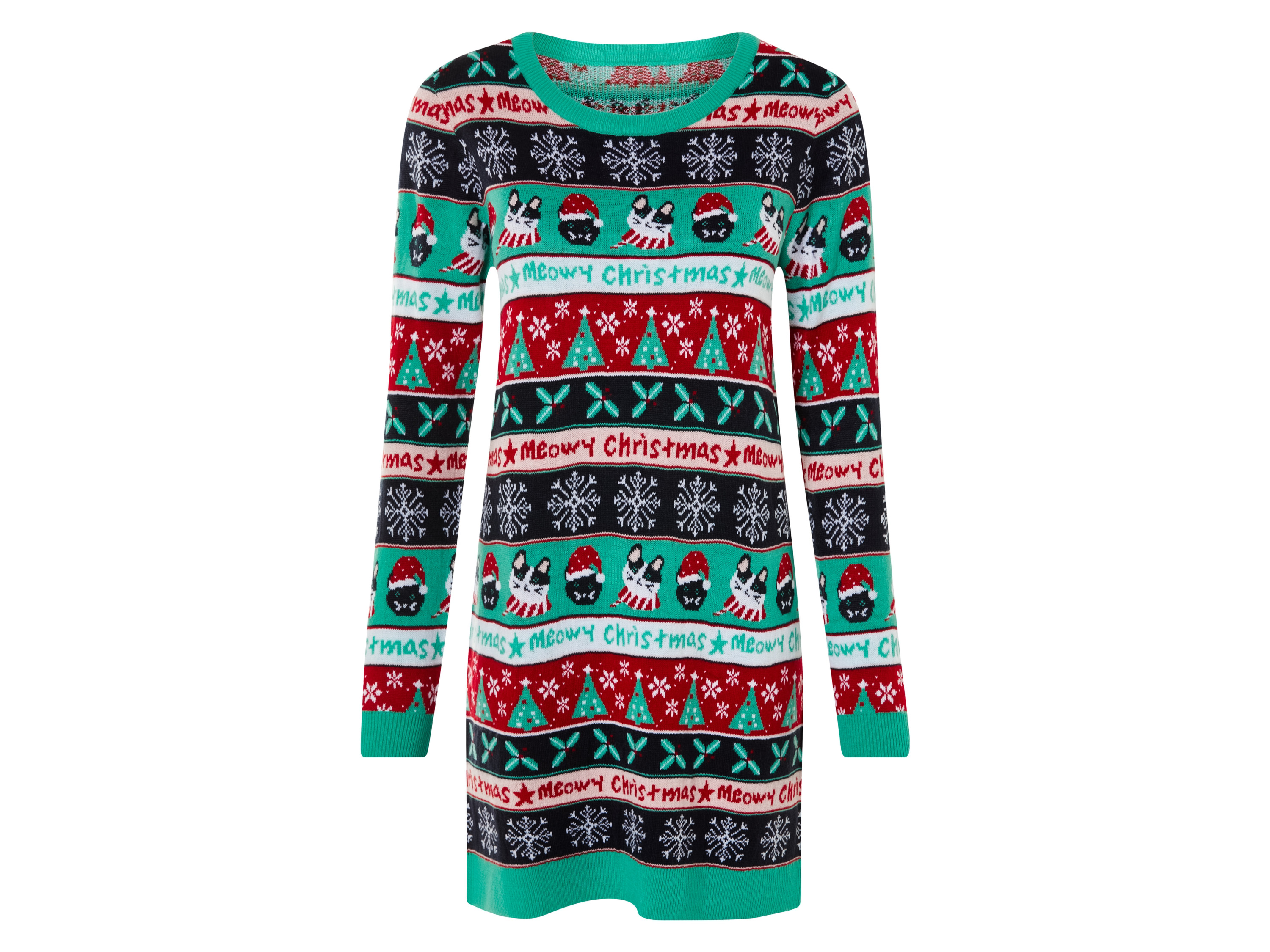 esmara Kerst gebreide damesjurk (XS (32/34), Turquoise)