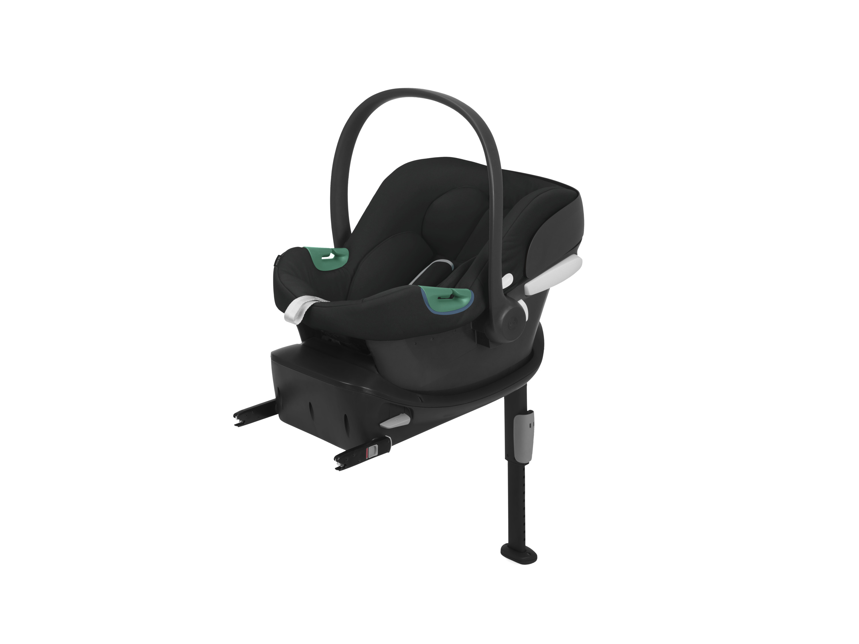 CYBEX Zilveren babyzitje »Aton B2 i-Size«, incl. basisstation »Base One«