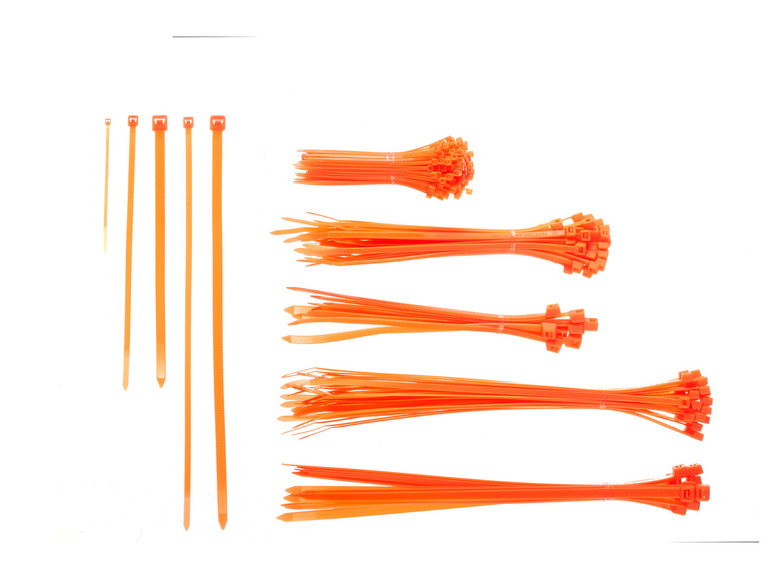 Kabelbinderset (Fluorescerend oranje)