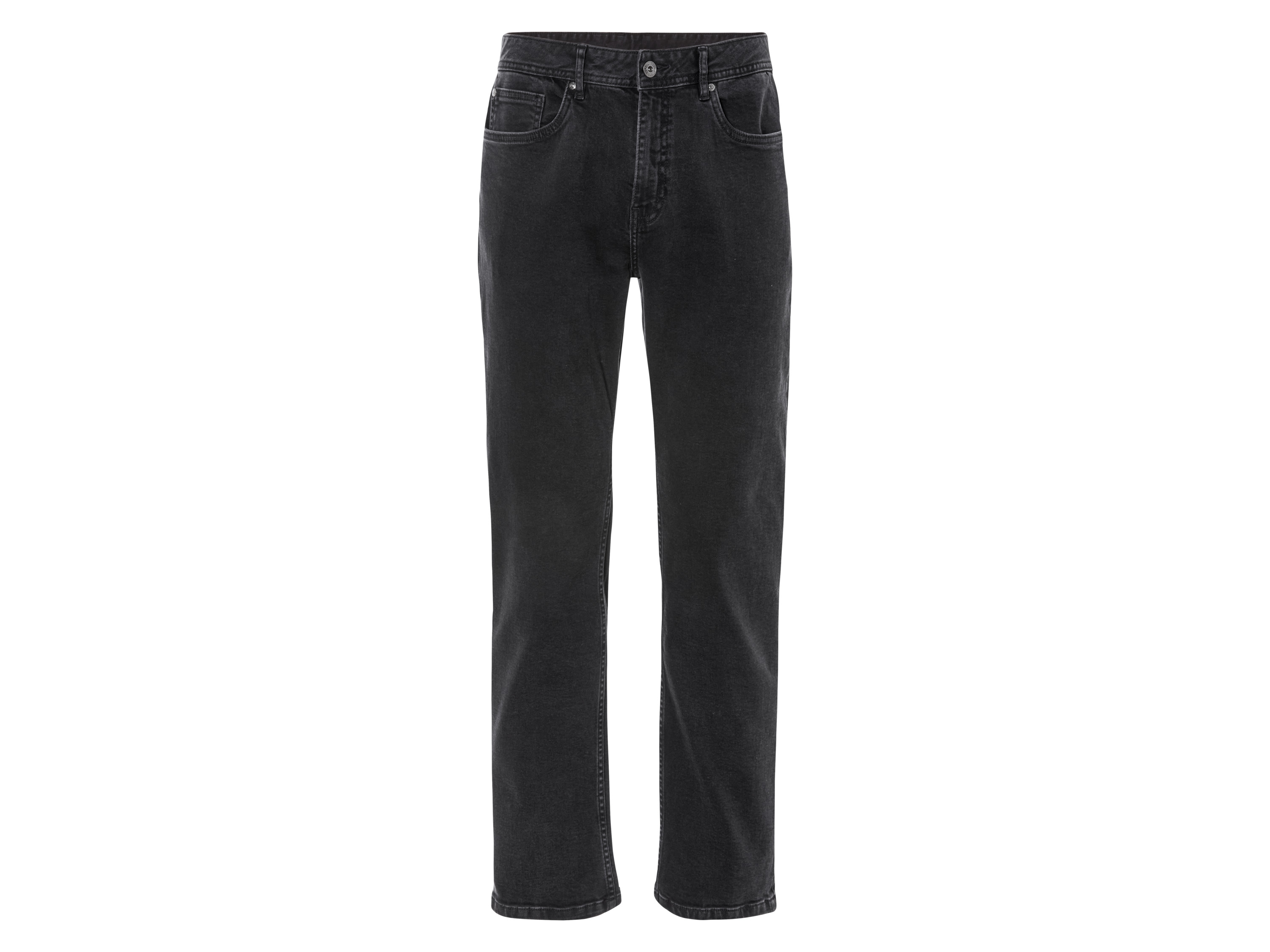 LIVERGY Heren jeans relaxed fit (Zwart, 50 (34/32))