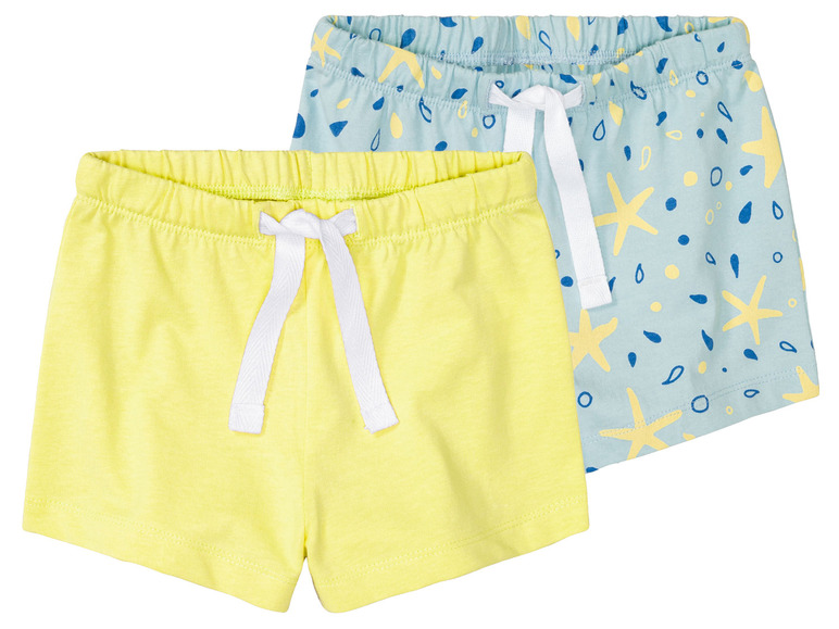 lupilu 2 meisjes shorts (86/92, Blauw/geel)