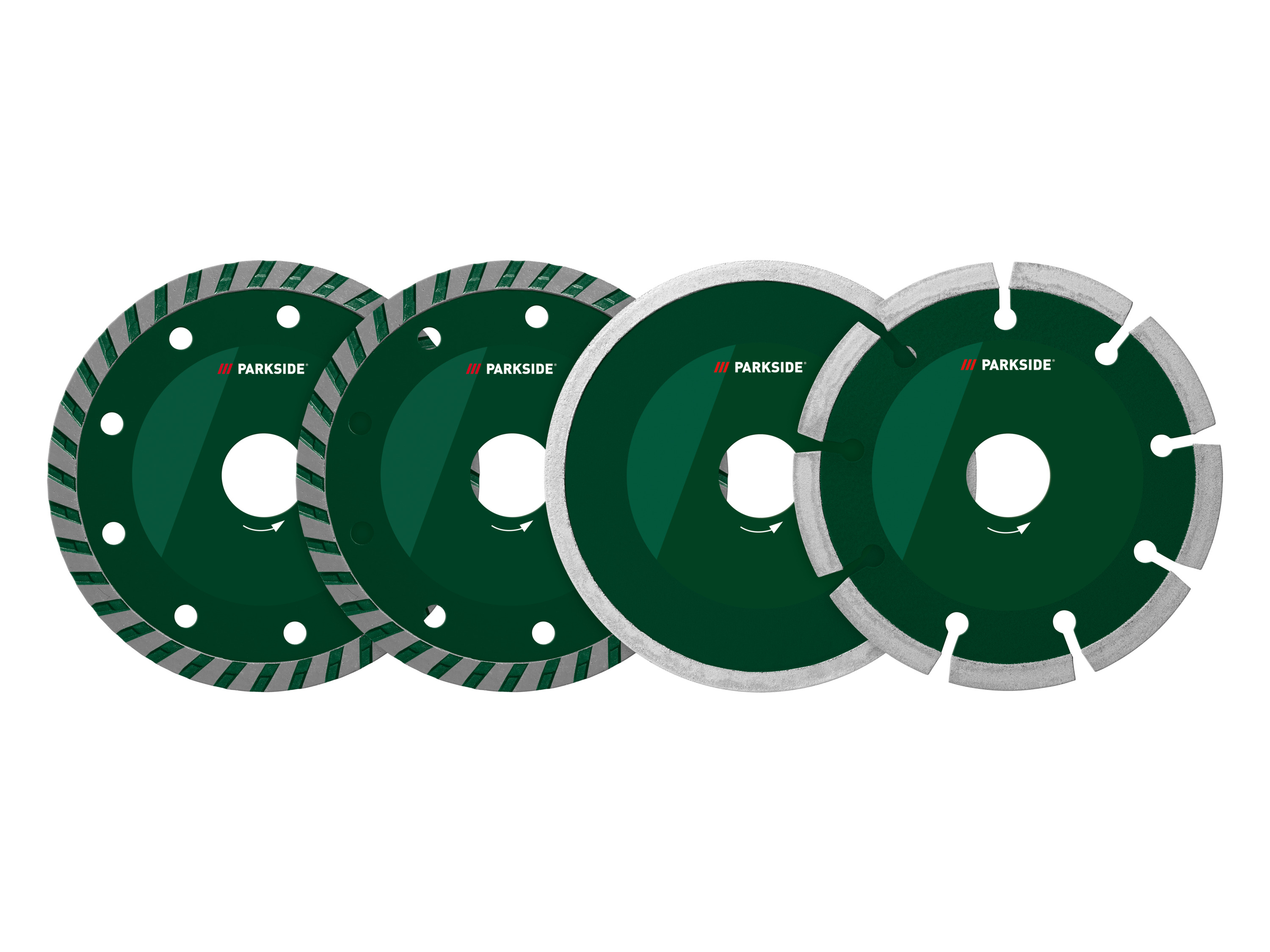 PARKSIDE Toebehoren voor haakse slijper Ø 115 mm (4 diamantenschijven)