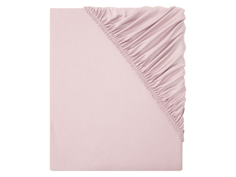 LIVARNO home Microvezel jersey hoeslaken 140-160 x 20 (Roze)
