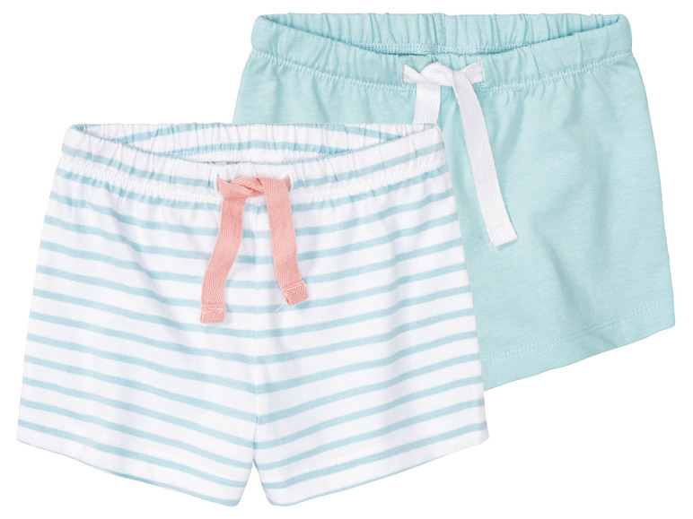 lupilu 2 meisjes shorts (98/104, Lichtblauw)