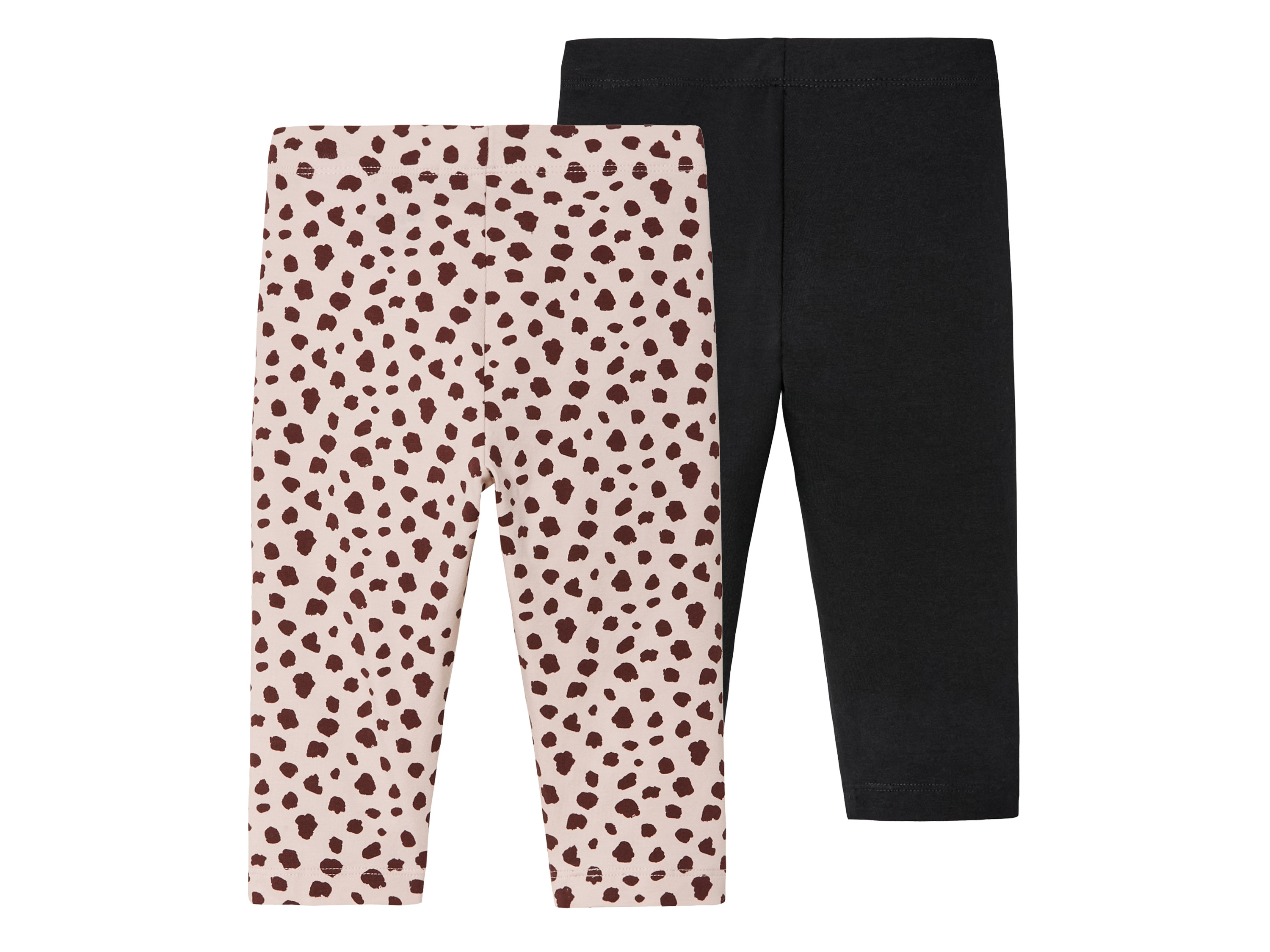 lupilu 2 peuterleggings (122/128, Zwart/roze)