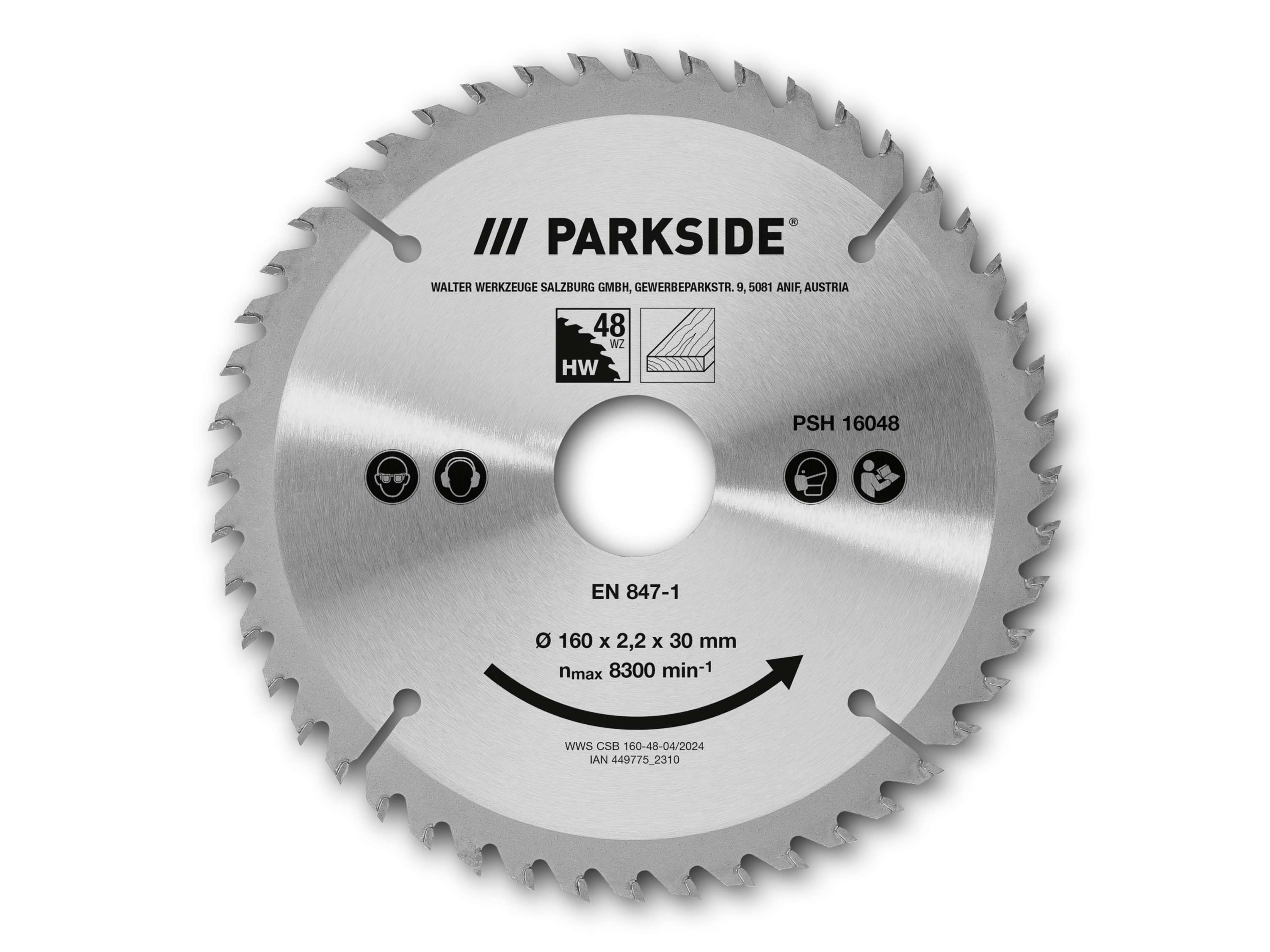 PARKSIDE Cirkelzaagblad (160 mm, 48 tanden)