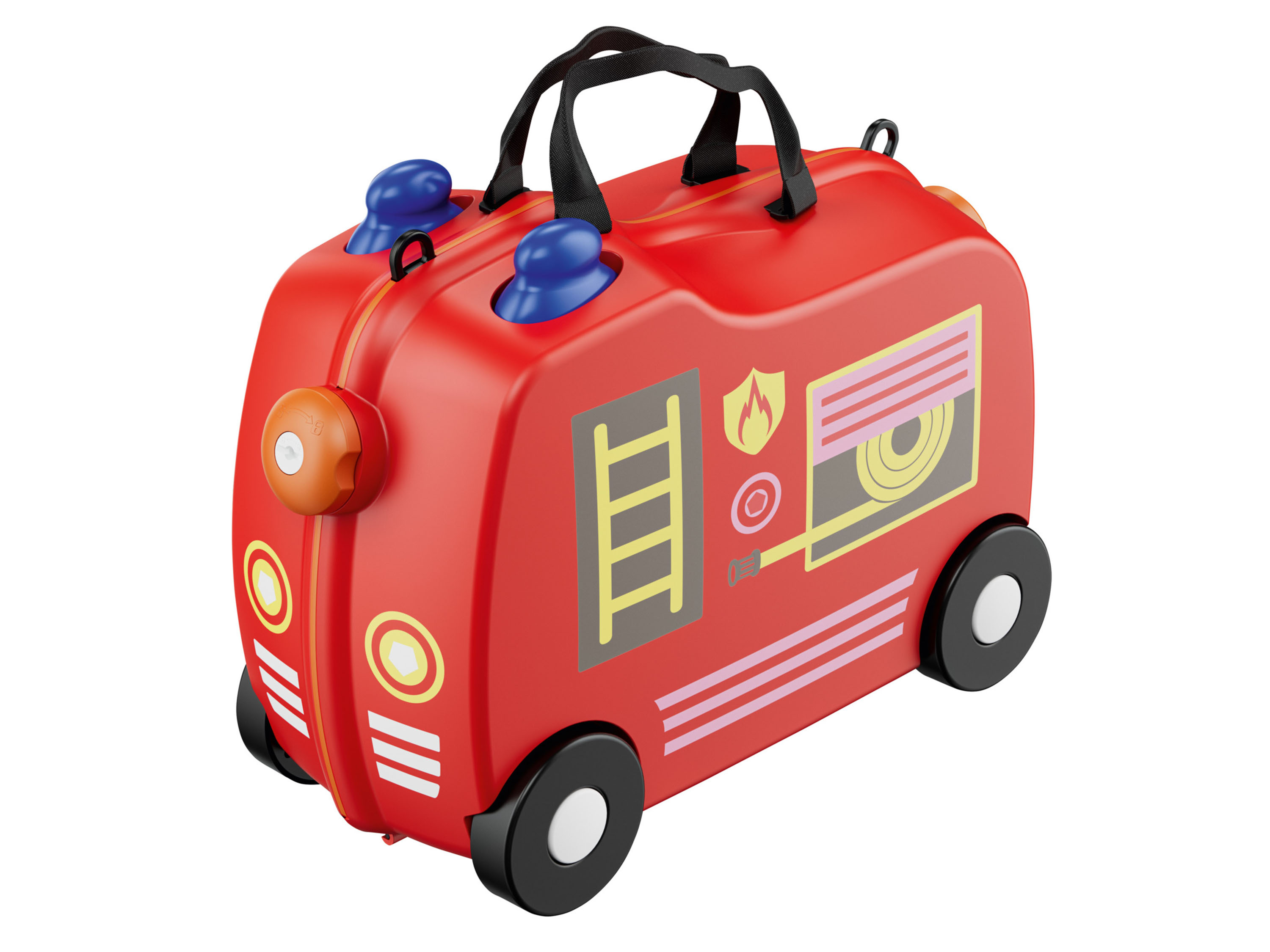 TOPMOVE Kinderkoffer met zitje (Brandweer)