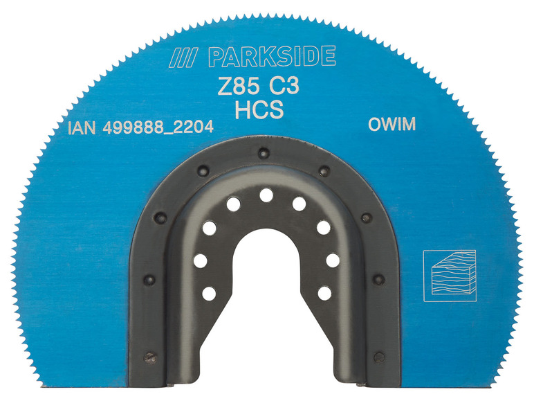 Multitool toebehoren (HCS-segmentzaagblad Z85 C3)