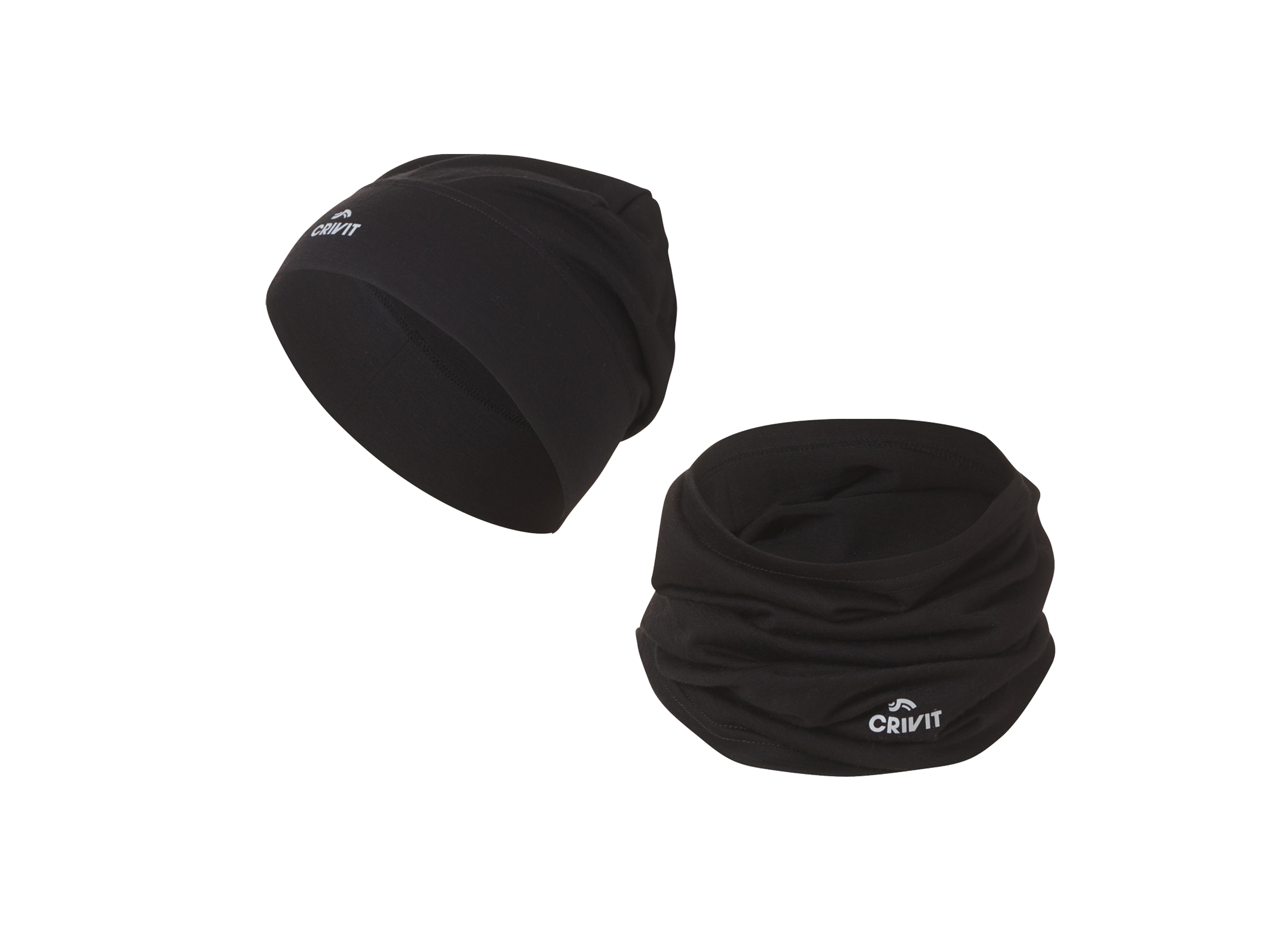 CRIVIT Multifunctionele doek/ functionele muts (S/M, Zwart)