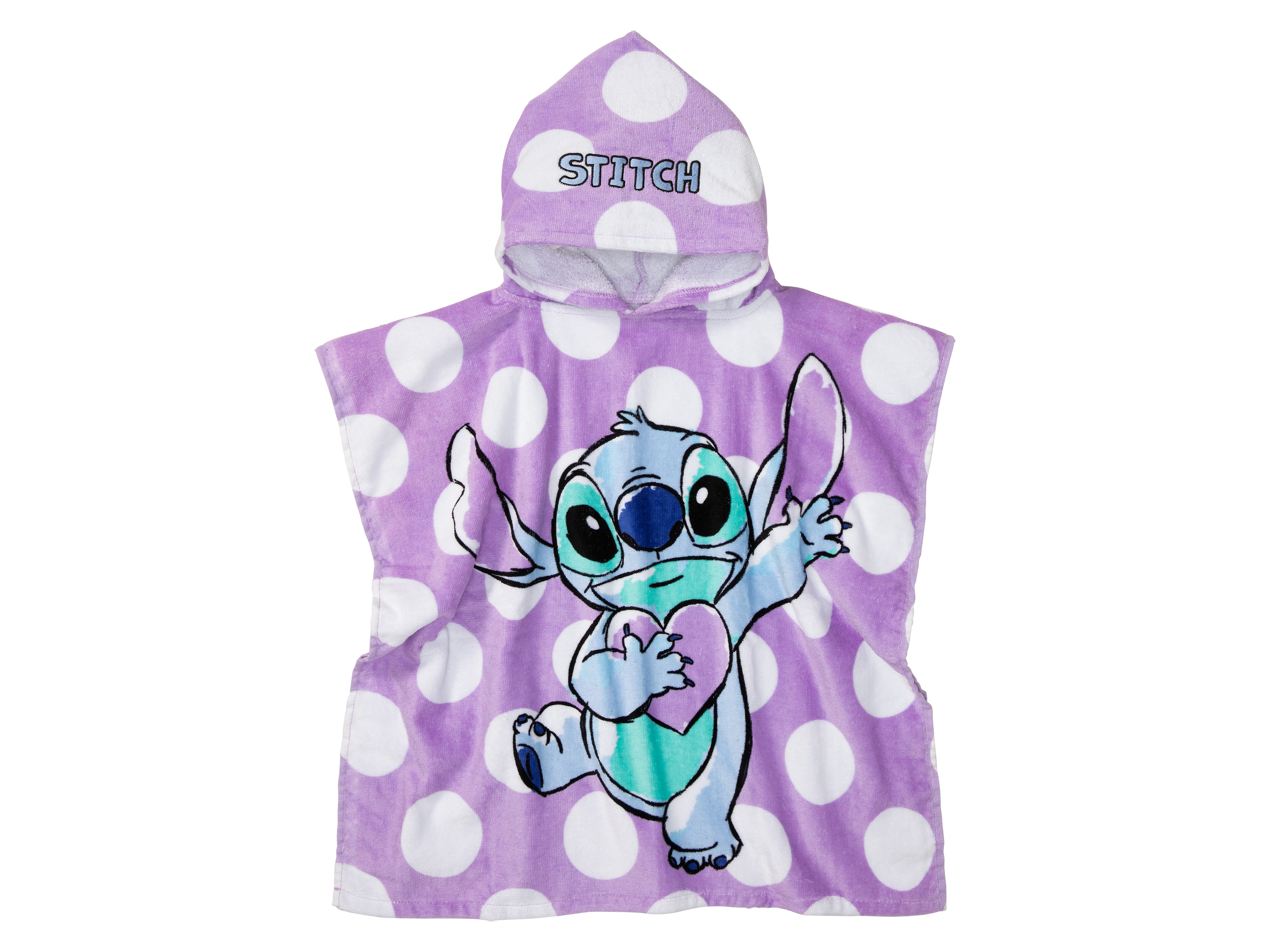 Kinder badponcho (Lilo & Stitch/Stippen)