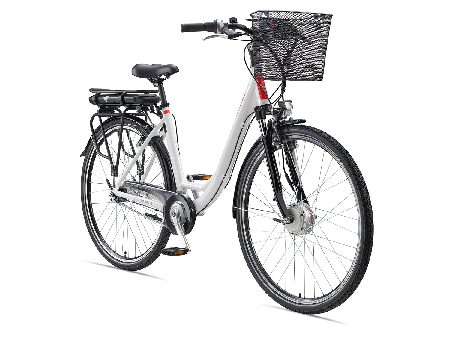 TELEFUNKEN E-Bike City Multitalent RC657 28" (Wit glanzend)