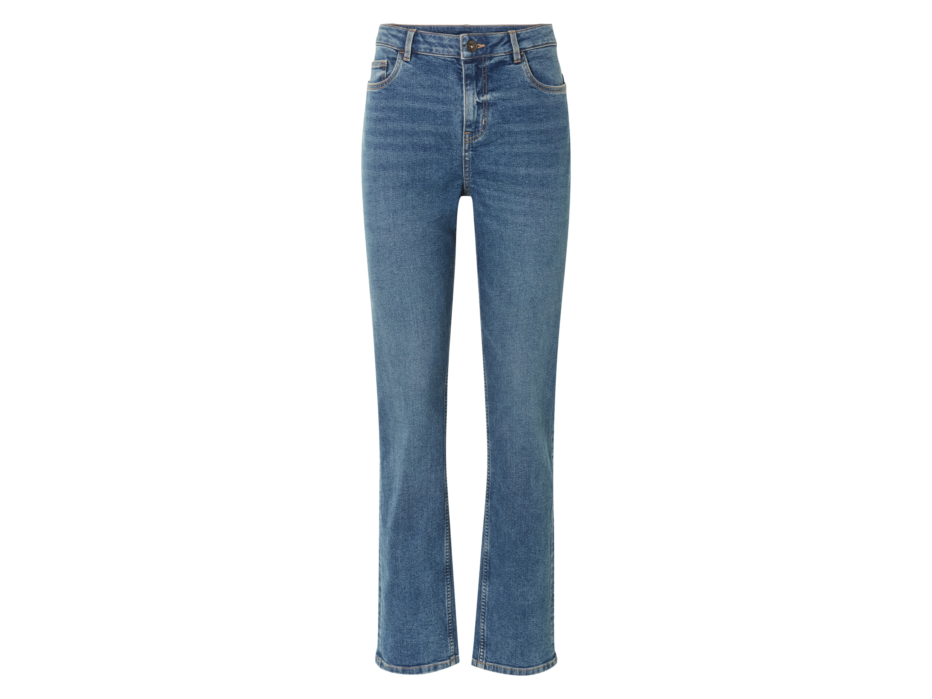 esmara Dames jeans - straight fit (36, Blauw)