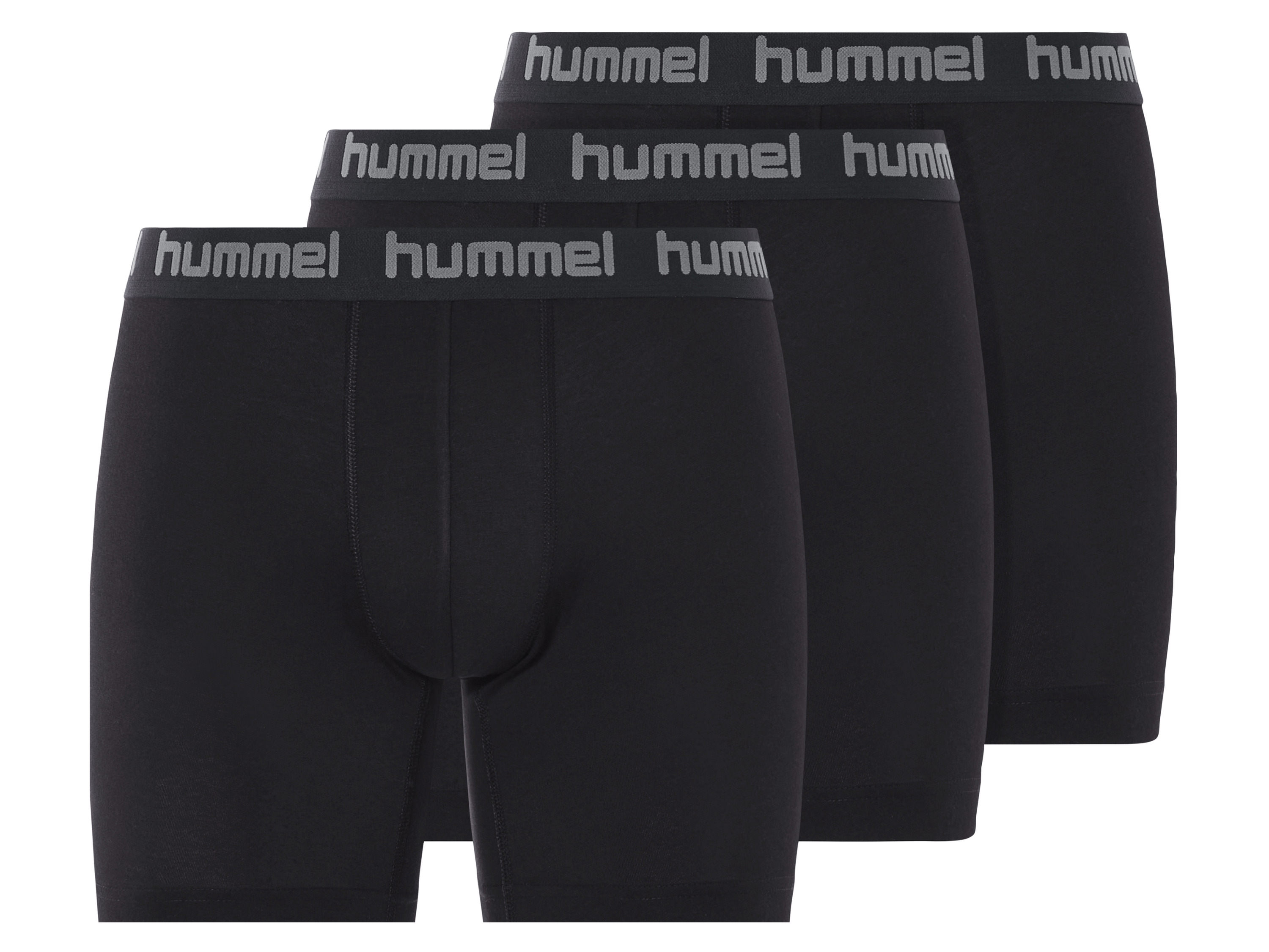 Hummel 3 heren boxers (Zwart, M)