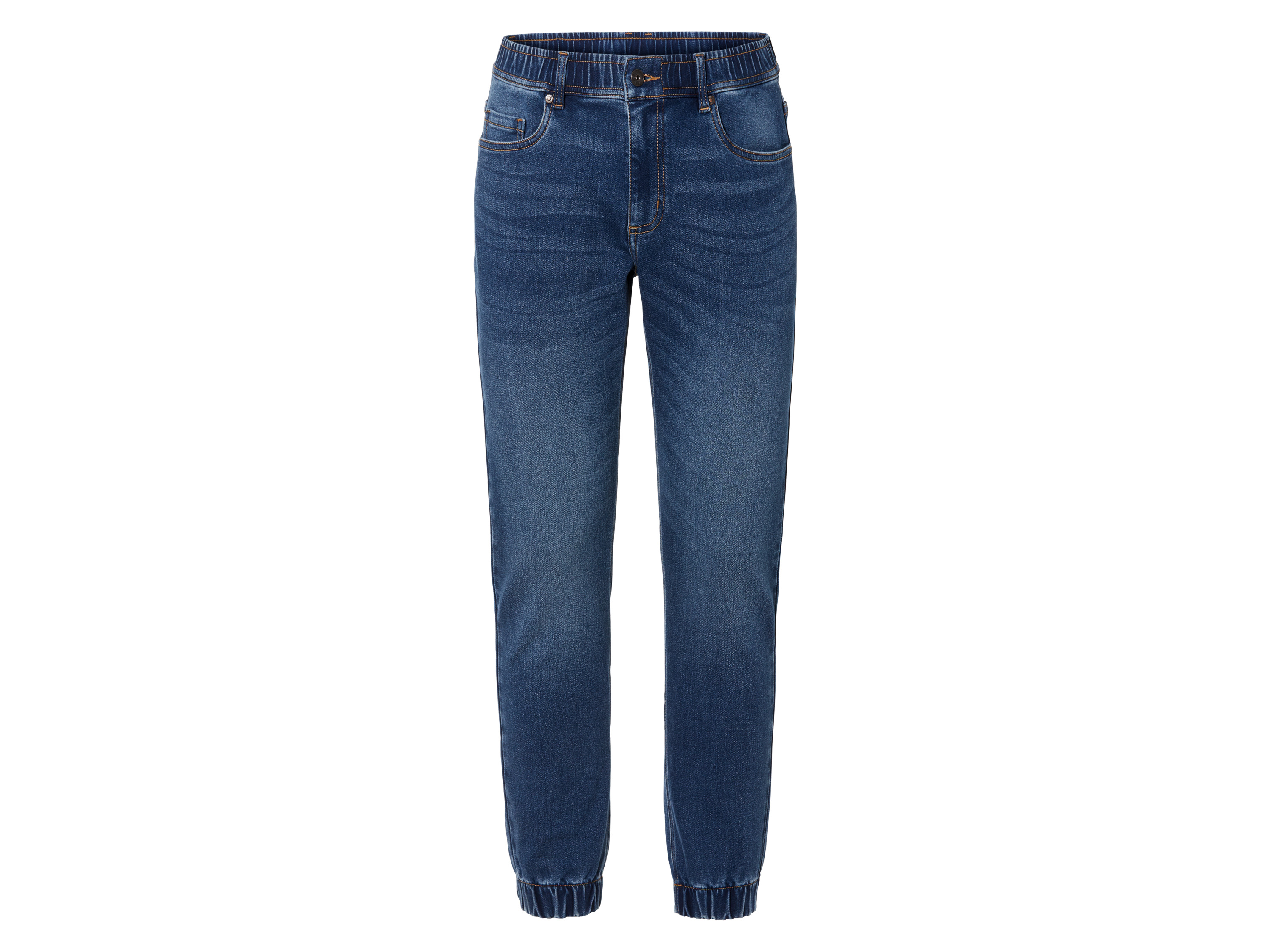 LIVERGY Heren denim joggers (S (44-46), Blauw)