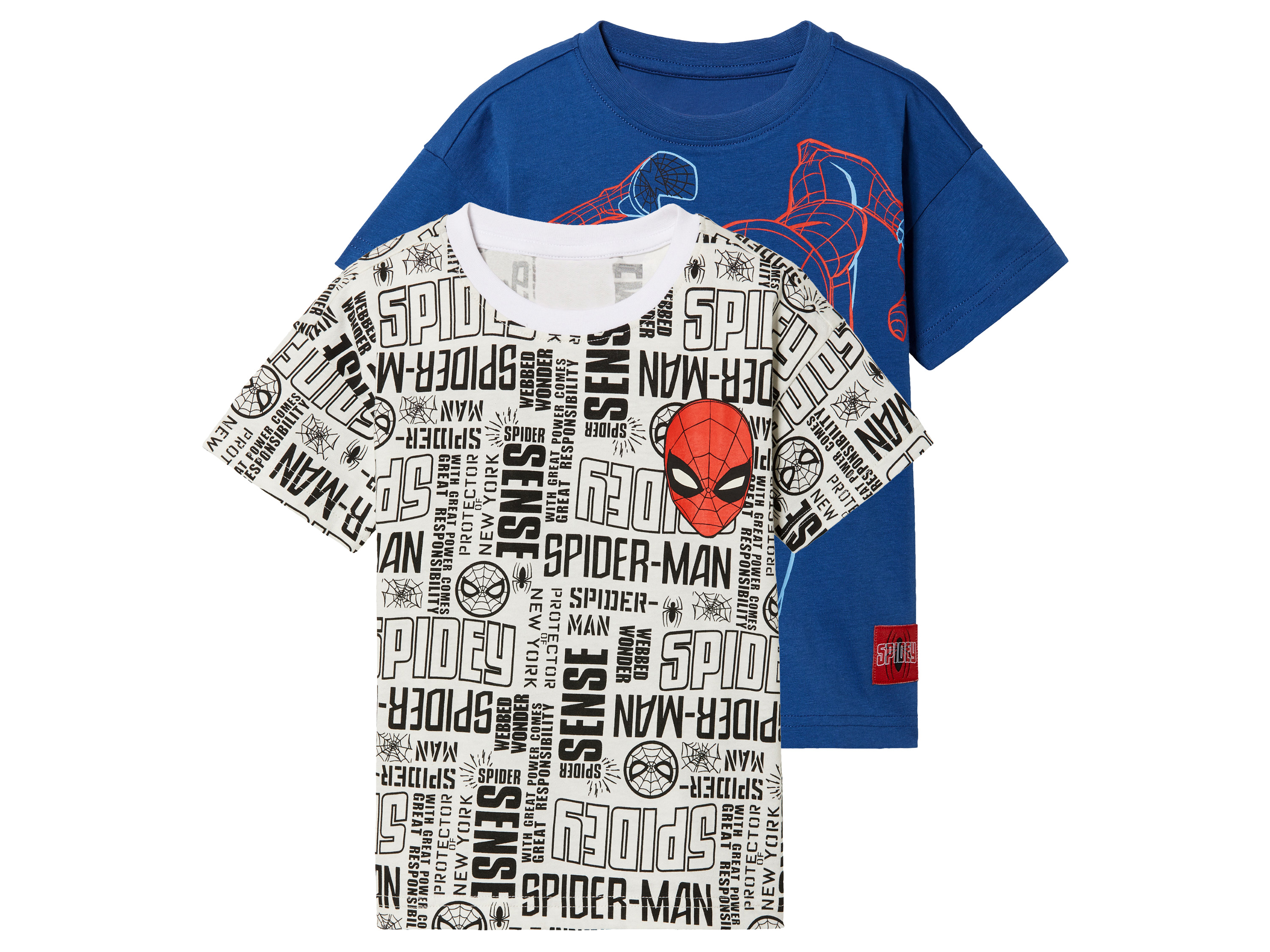 2 kinder-T-shirts (110/116, Spiderman)