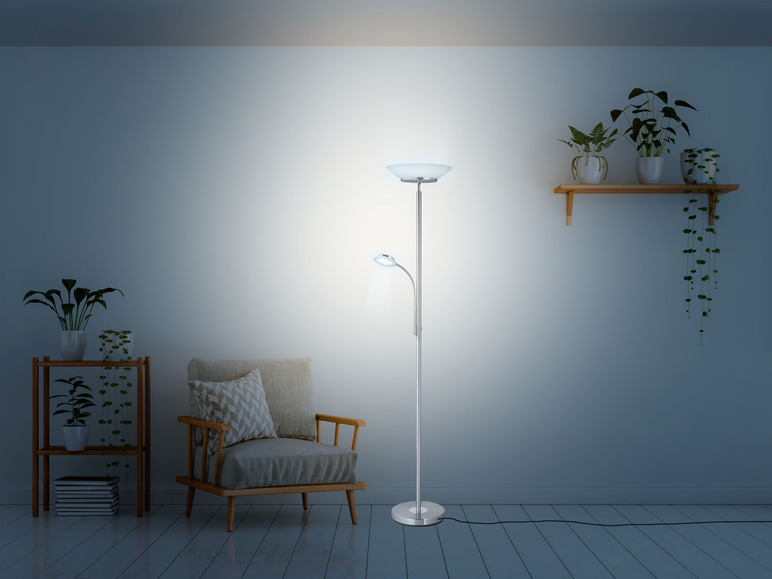 Ga naar volledige schermweergave: LIVARNO home LED staande lamp met leeslamp - afbeelding 5