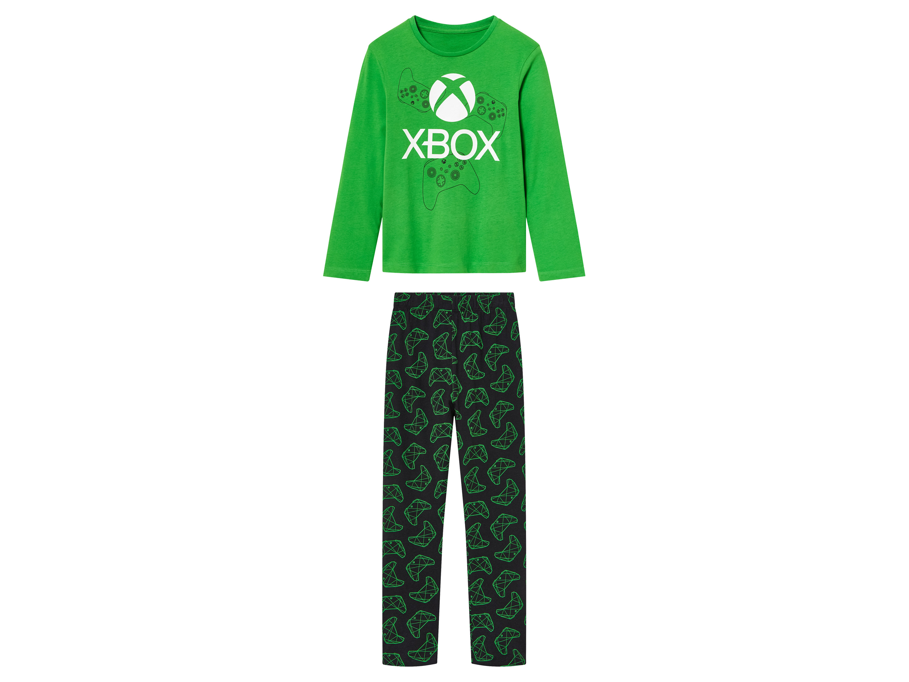 Kinder pyjama (xbox groen/zwart, 158/164)