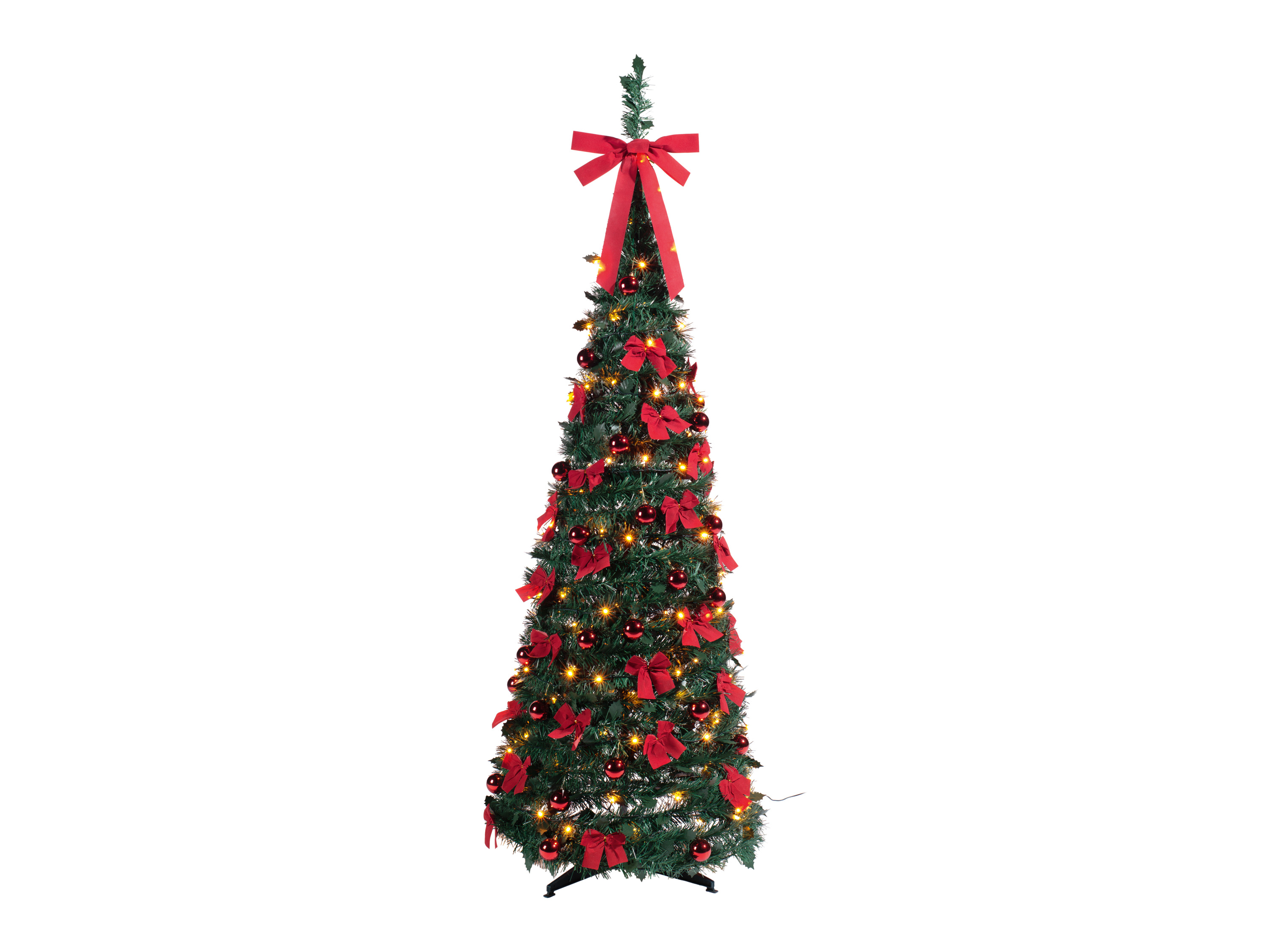 LIVARNO home Kerstboom spiraal 180 cm (Strik en decoratieve bal)