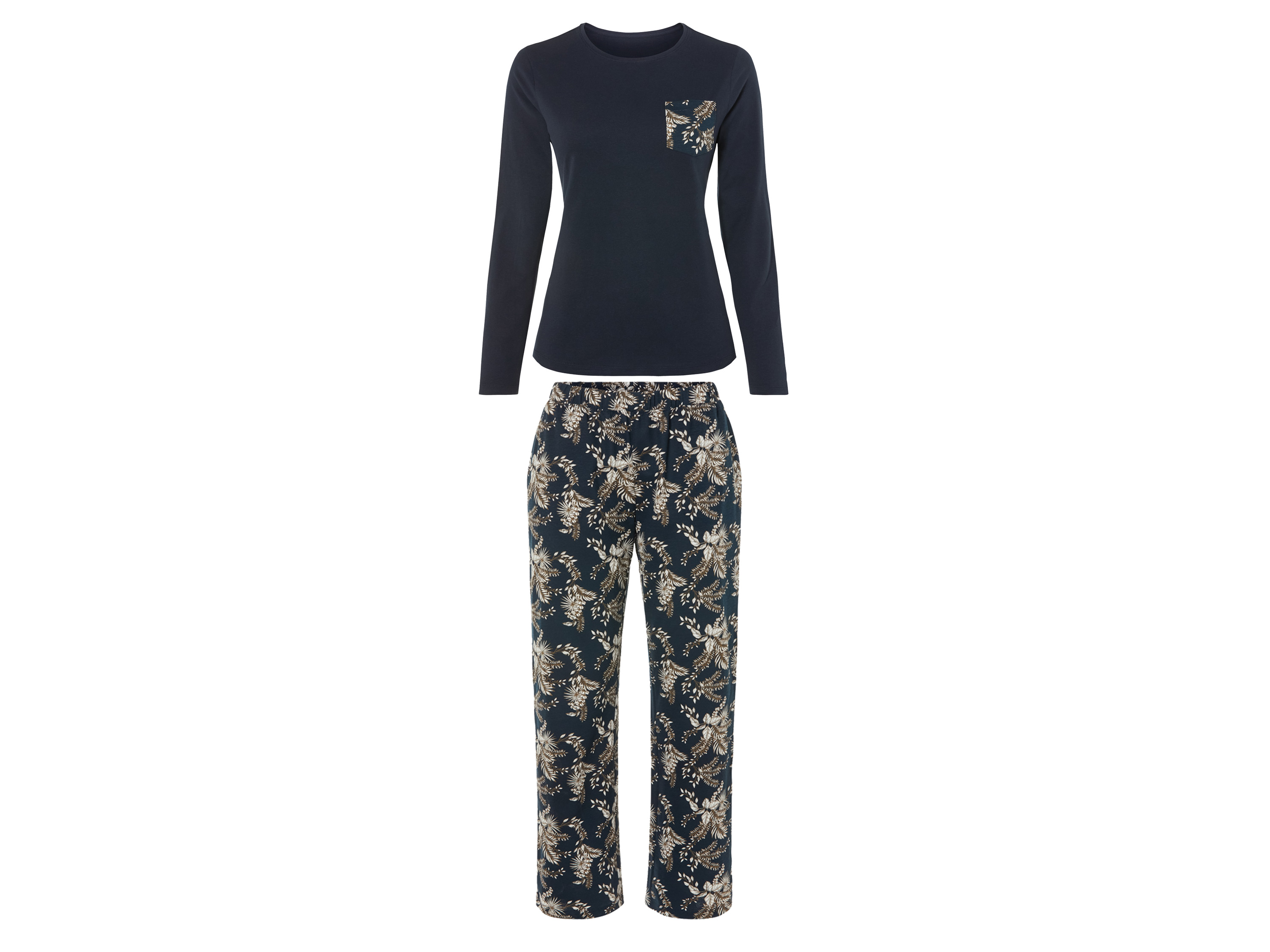 esmara Dames pyjama (XS (32/34), Marineblauw)