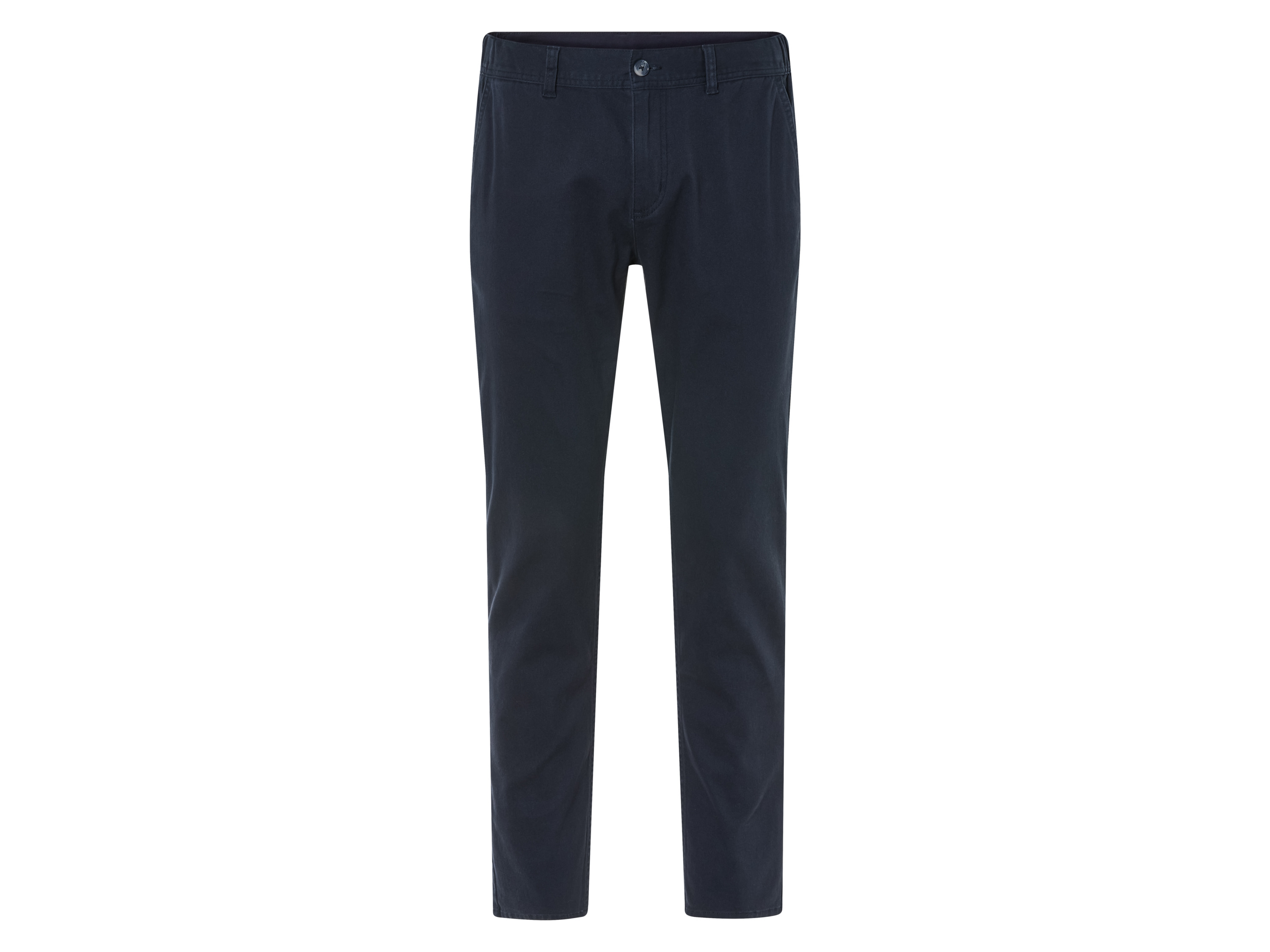 LIVERGY Heren chino - Slim Fit (Marineblauw, L (52/54))