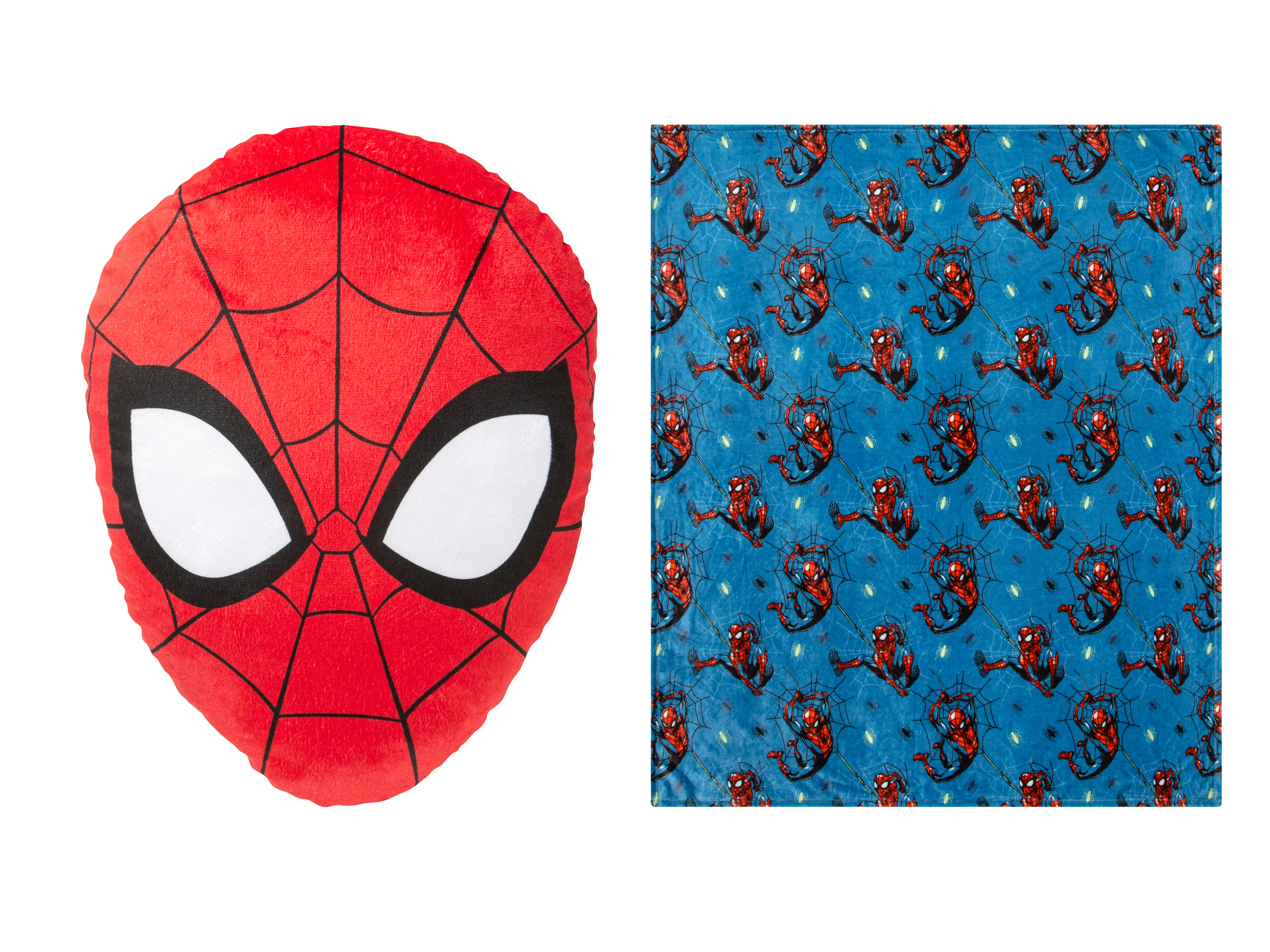 Plaid met sierkussen 2-delig (Spiderman)